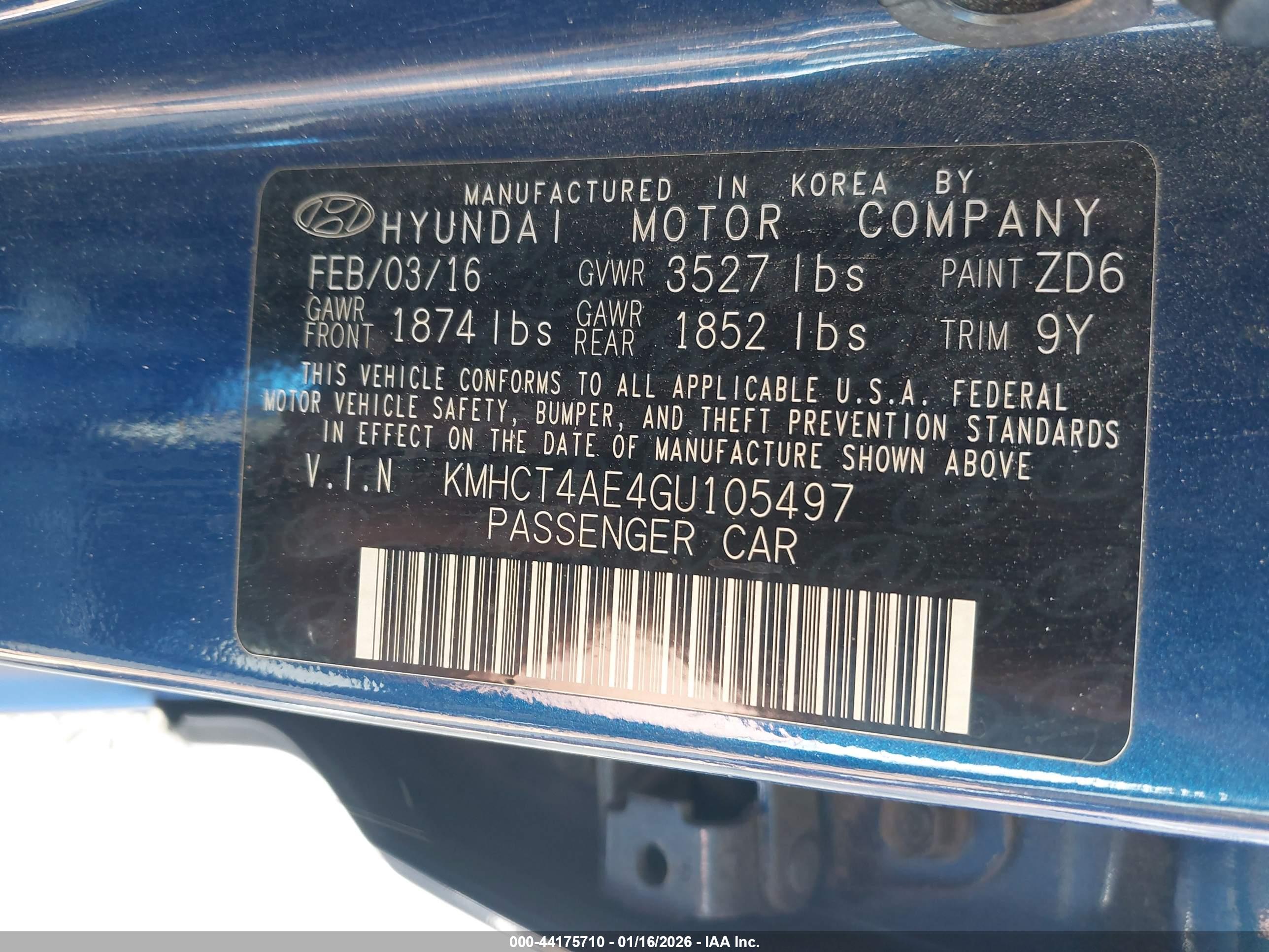 HYUNDAI ACCENT image 9