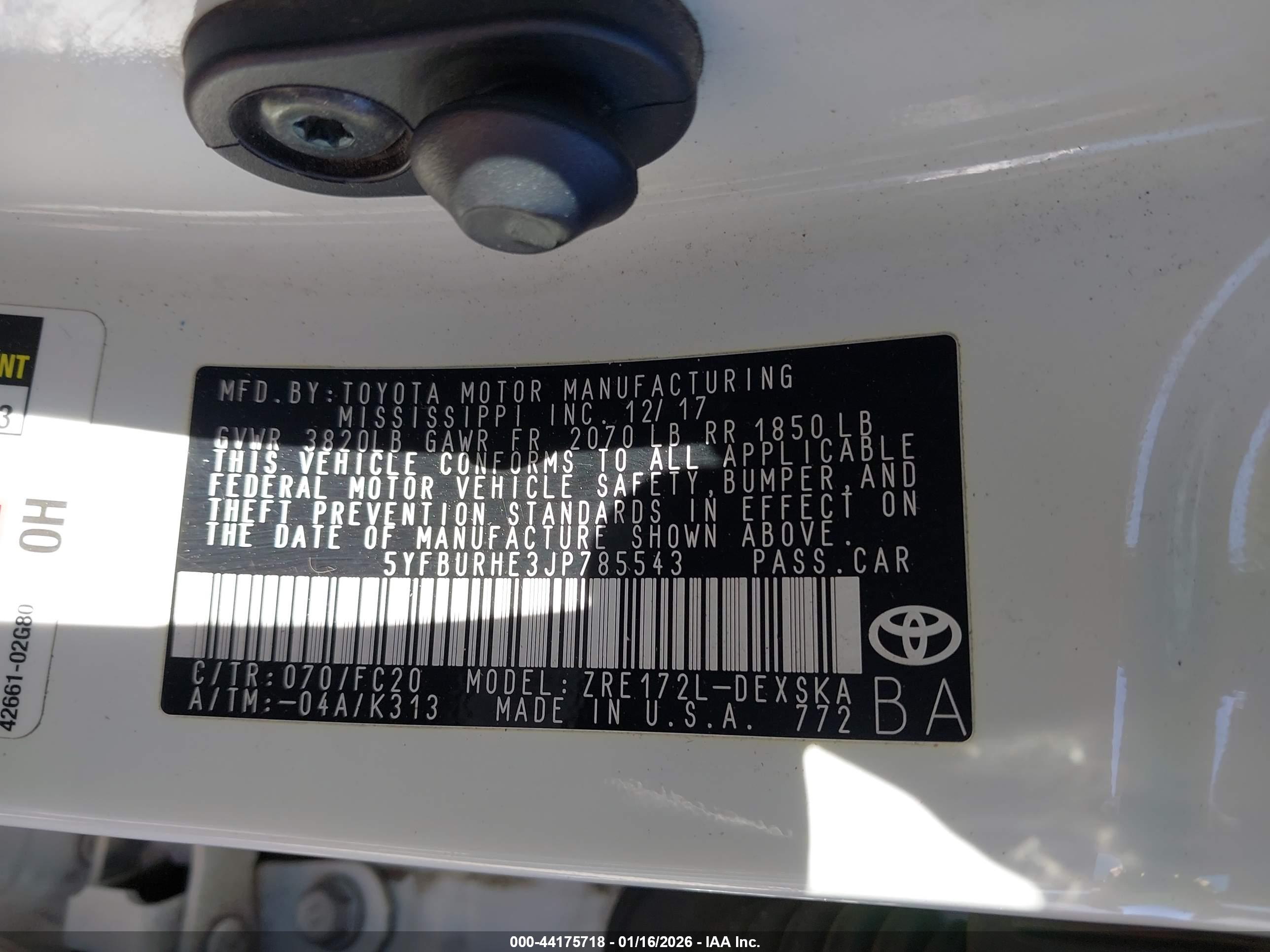 TOYOTA COROLLA image 9