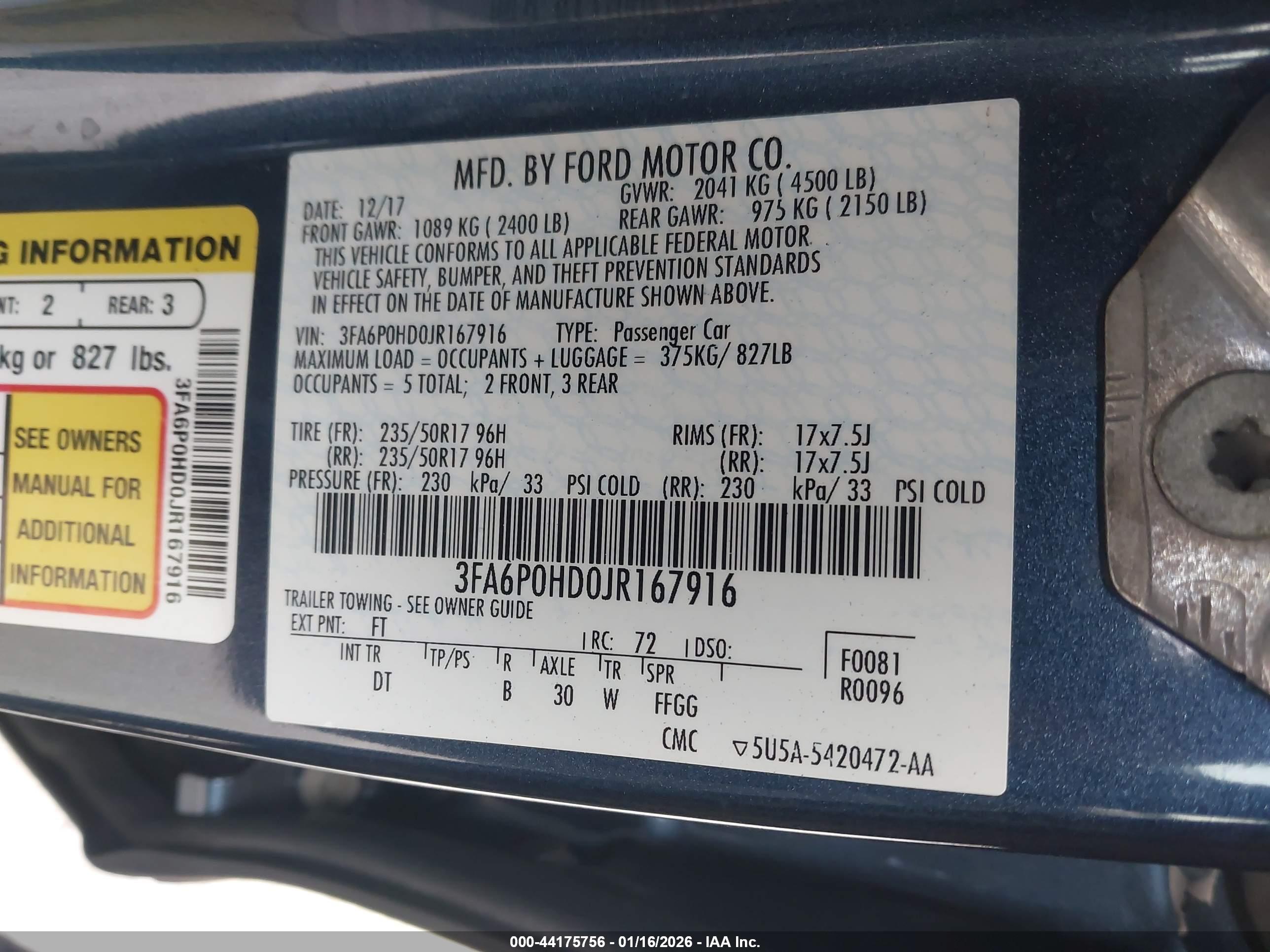 FORD FUSION image 9