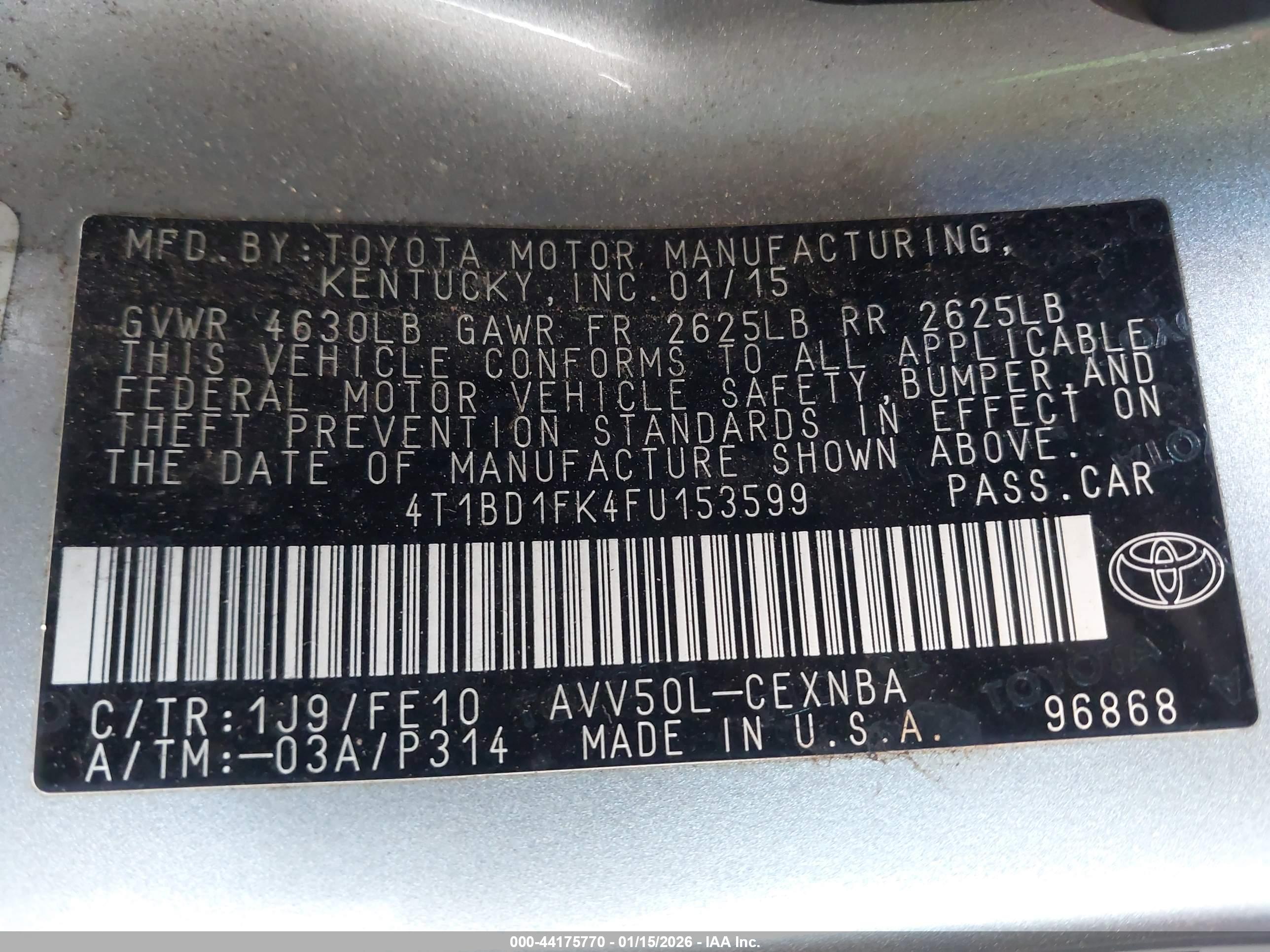 TOYOTA CAMRY image 9