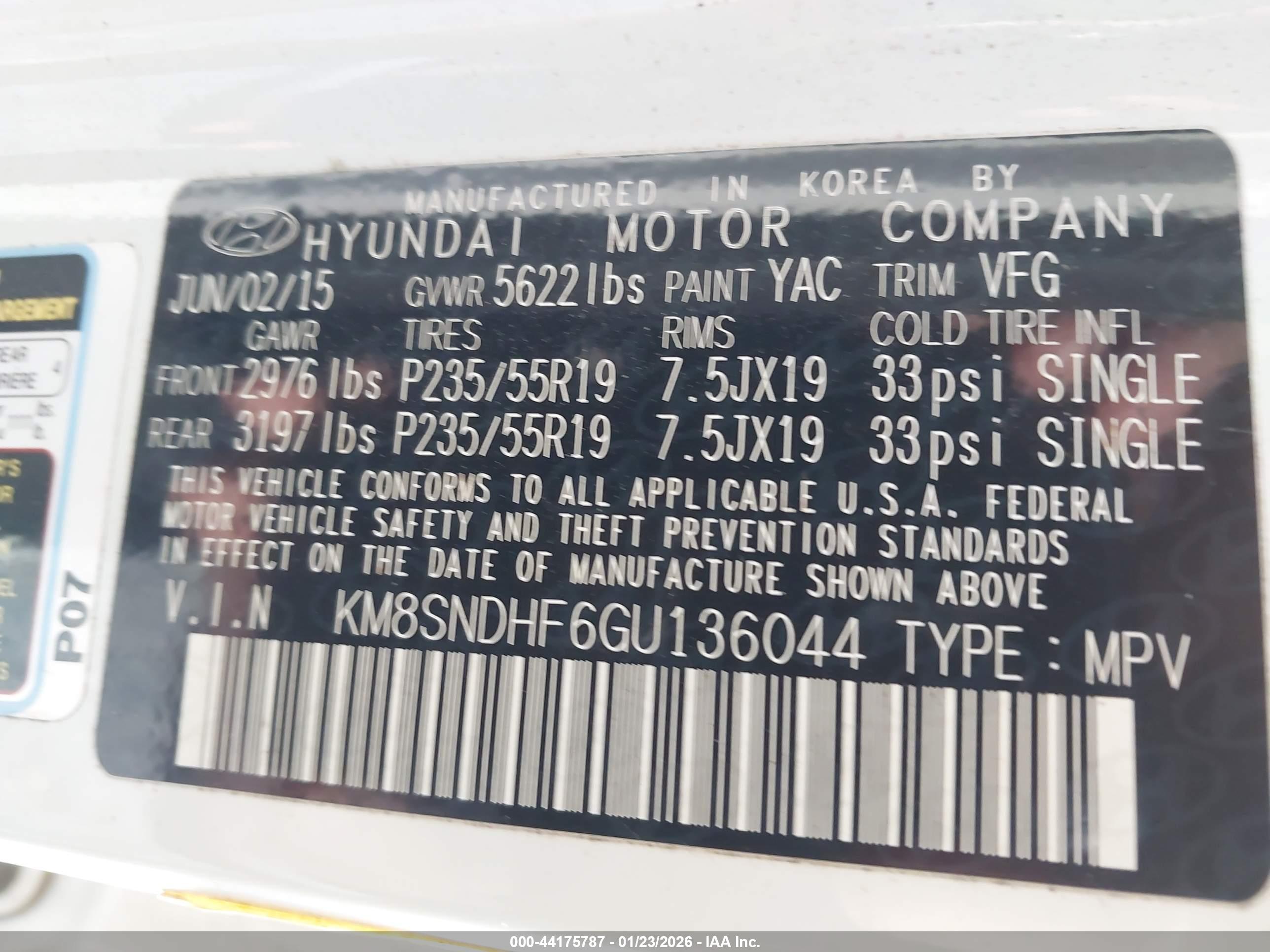 HYUNDAI SANTA image 9