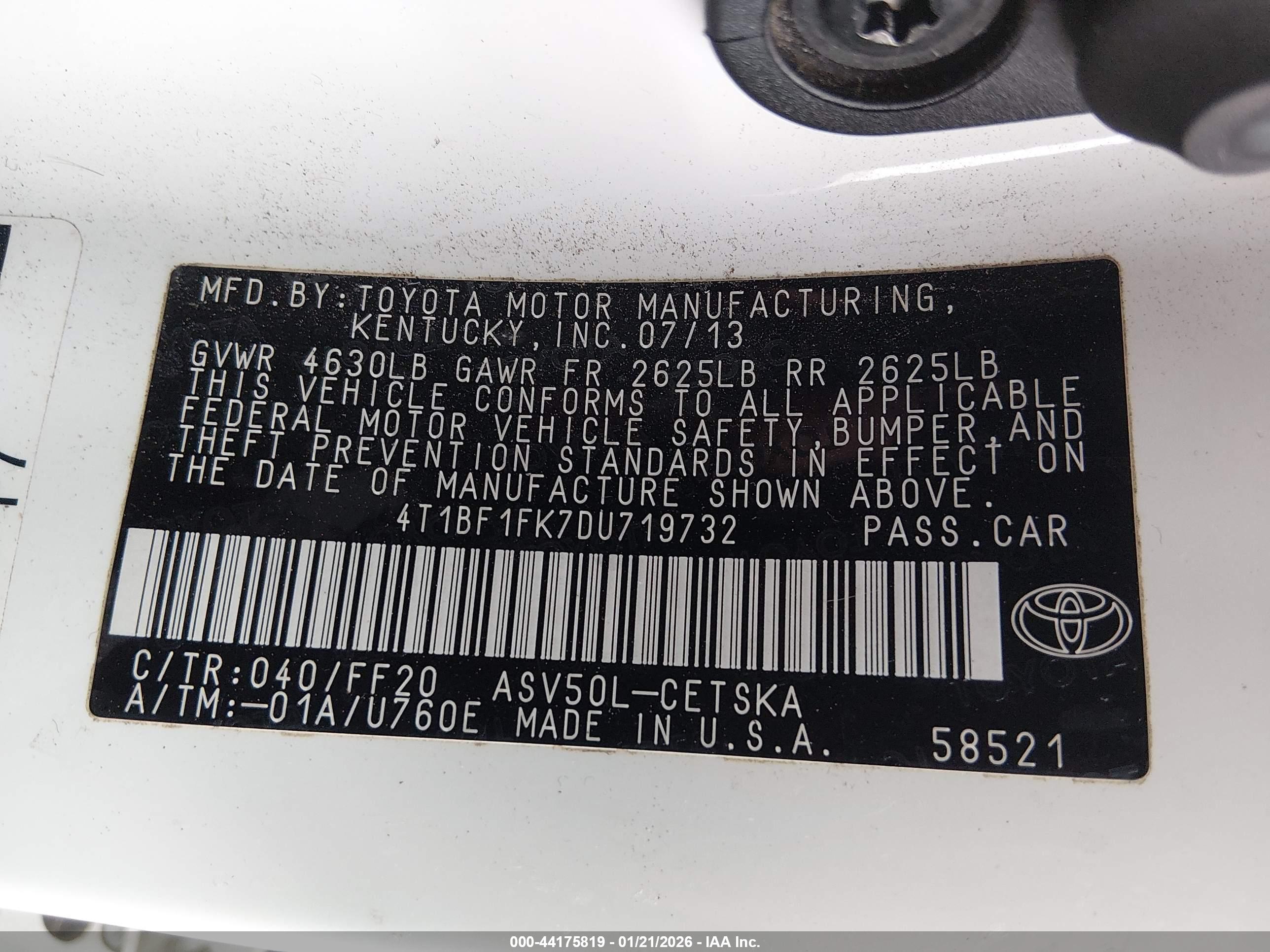 TOYOTA CAMRY image 9