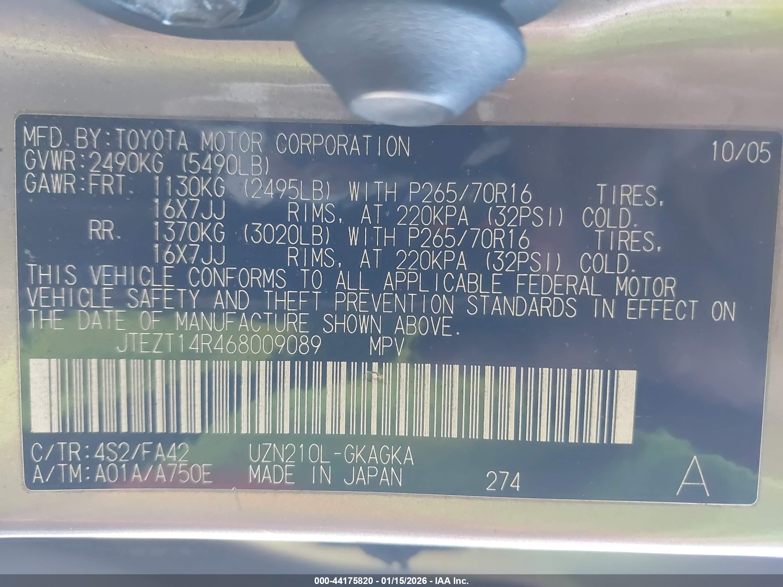TOYOTA 4RUNNER image 9