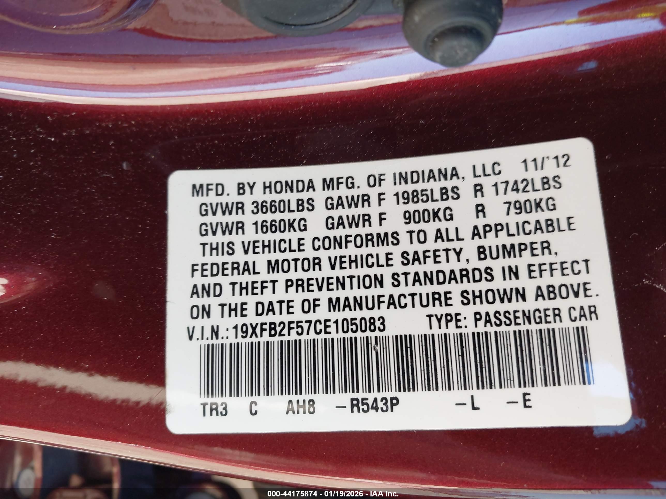 HONDA CIVIC image 9