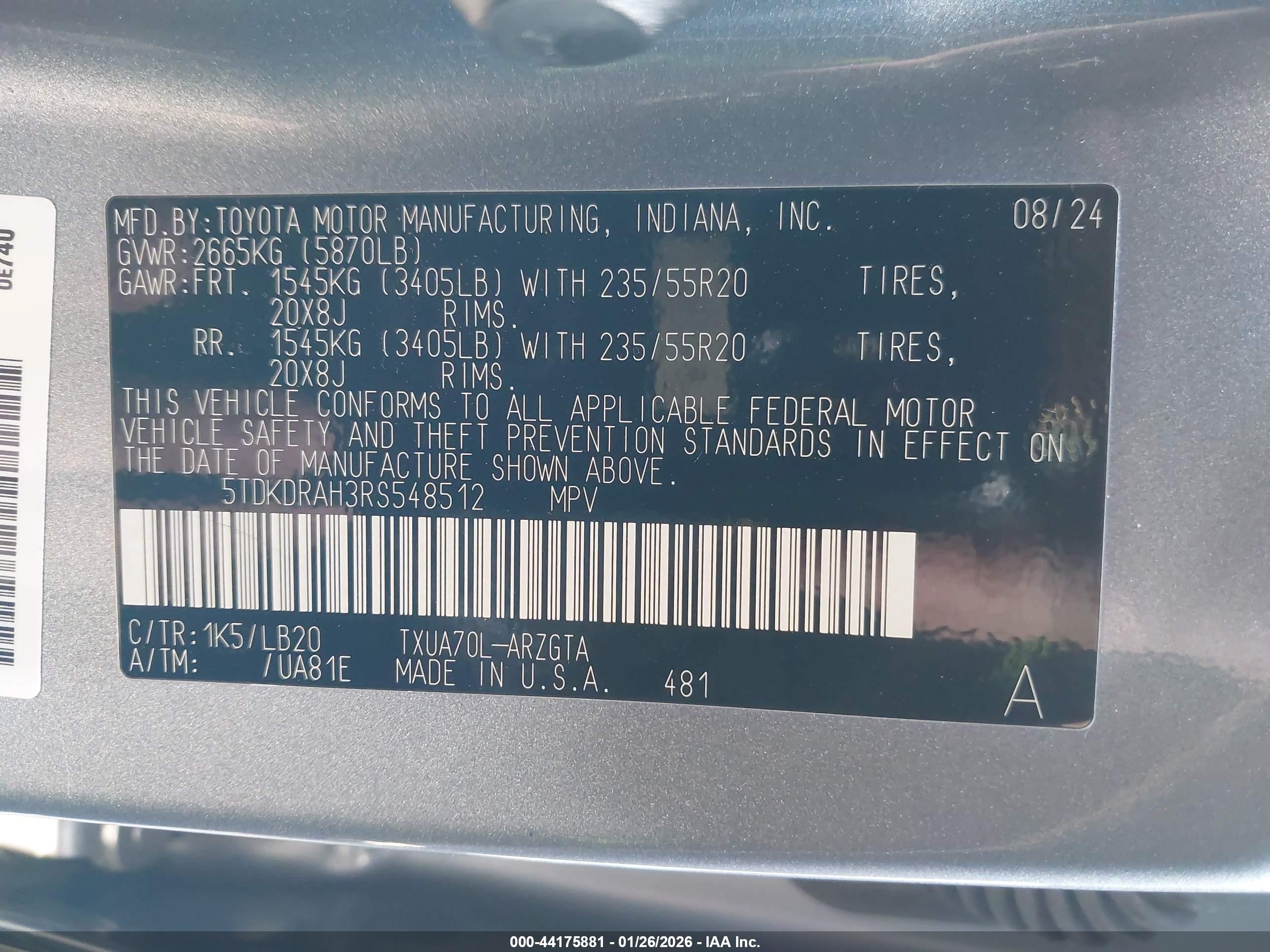 TOYOTA HIGHLANDER image 9