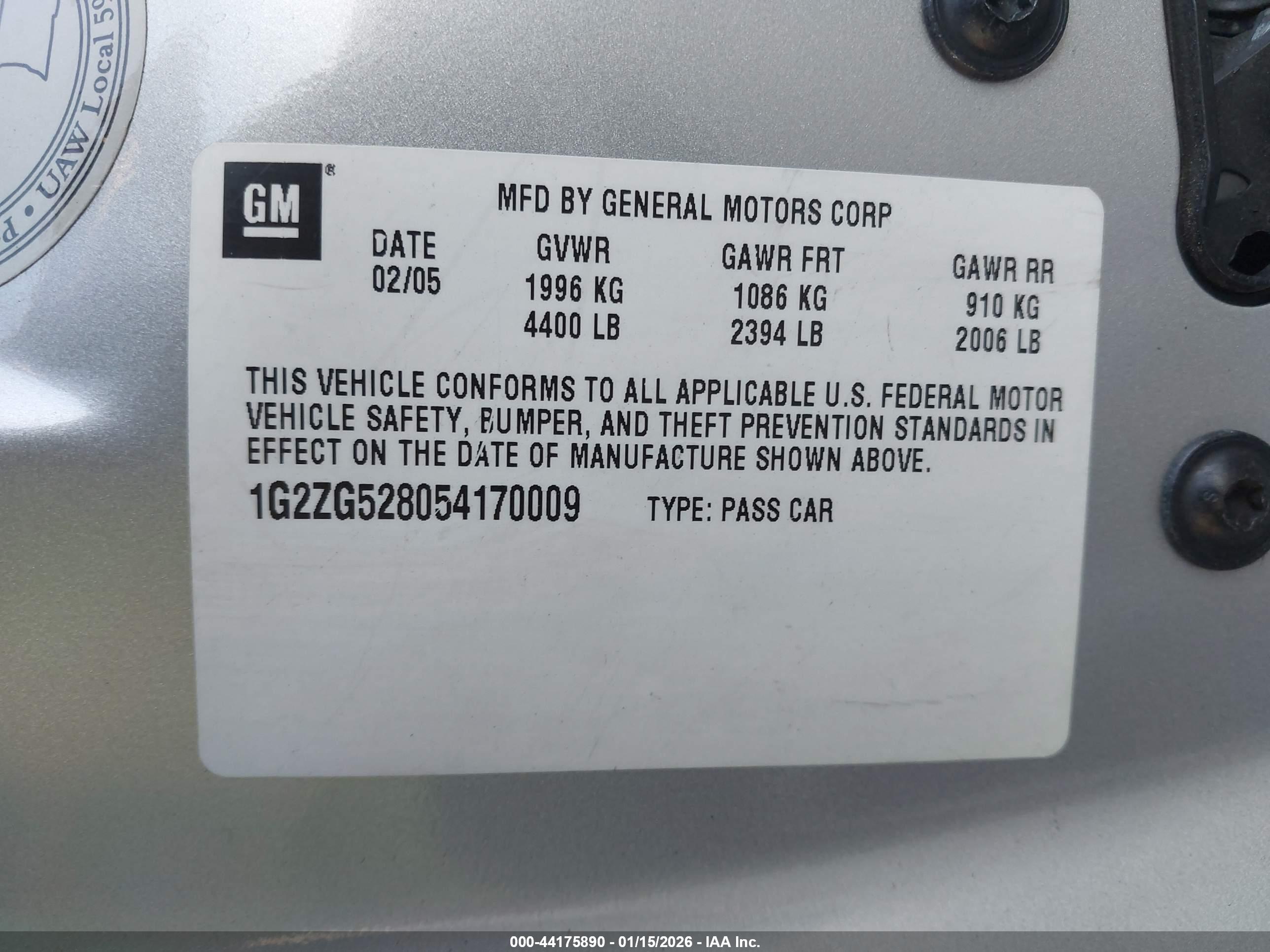 PONTIAC G6 image 9