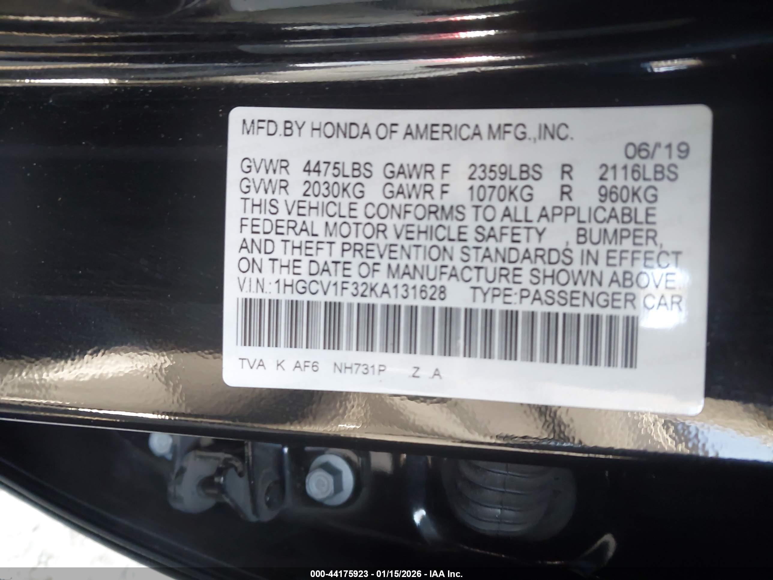 HONDA ACCORD image 9