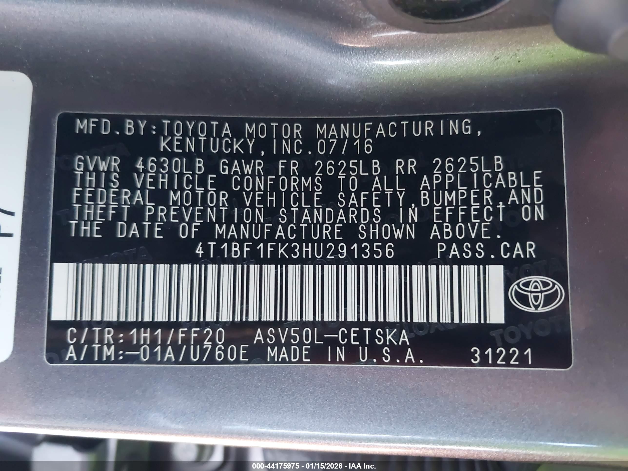 TOYOTA CAMRY image 9