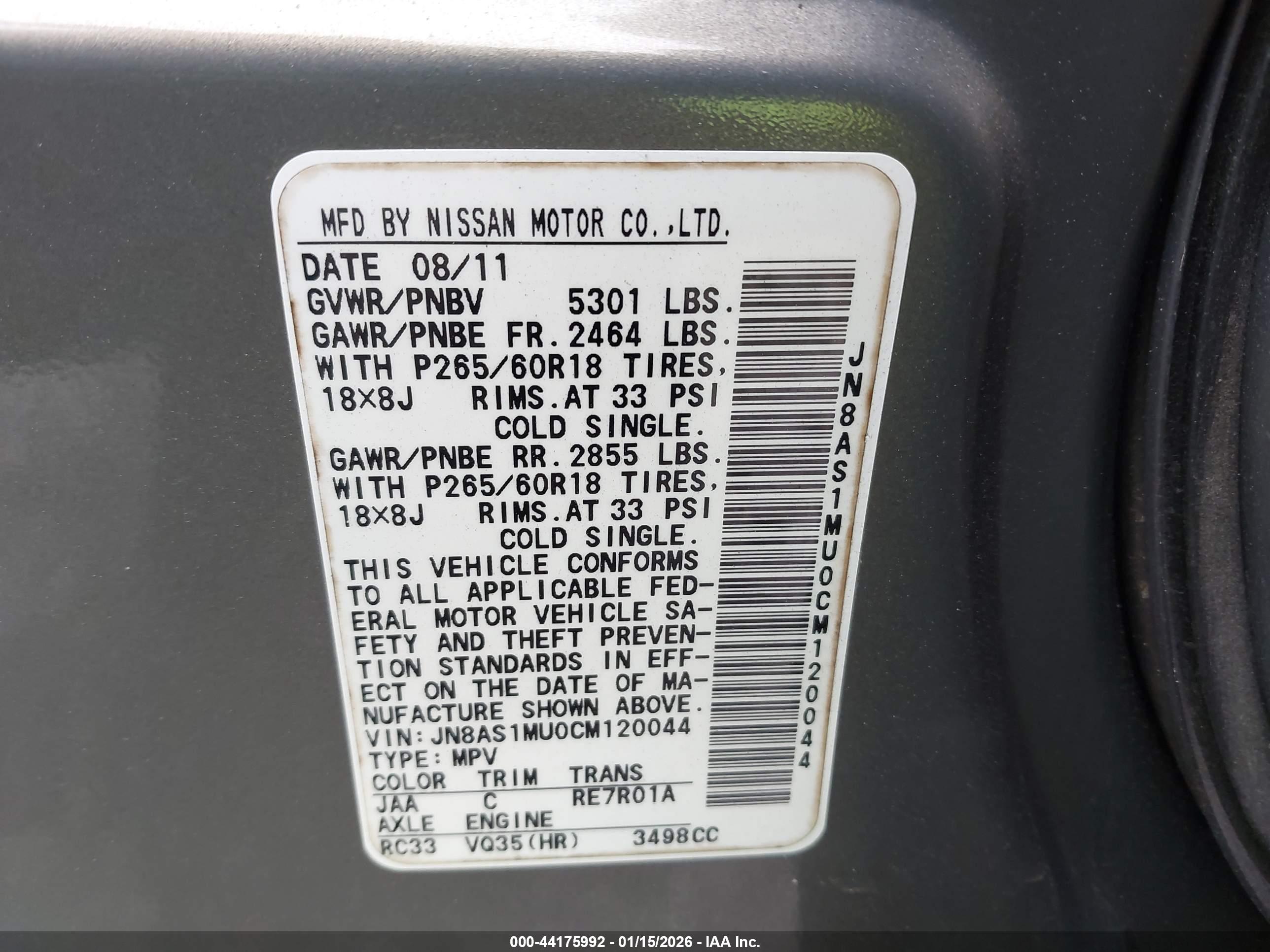 INFINITI FX35 image 9