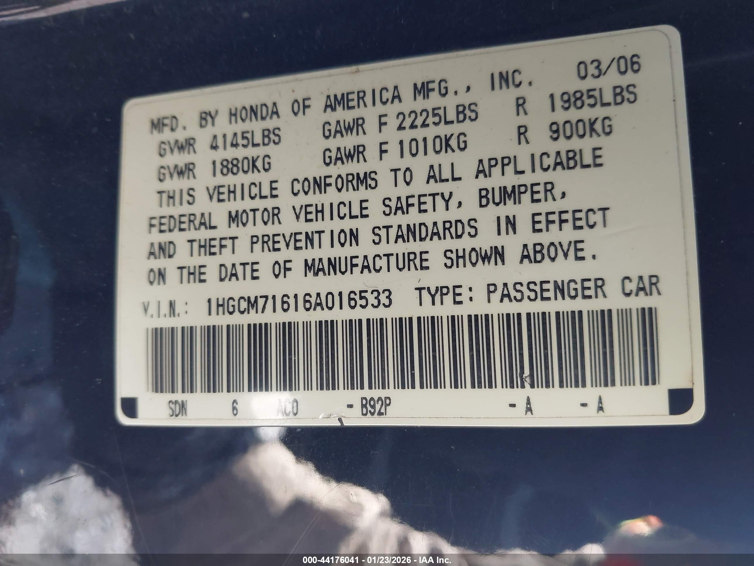 HONDA ACCORD image 9