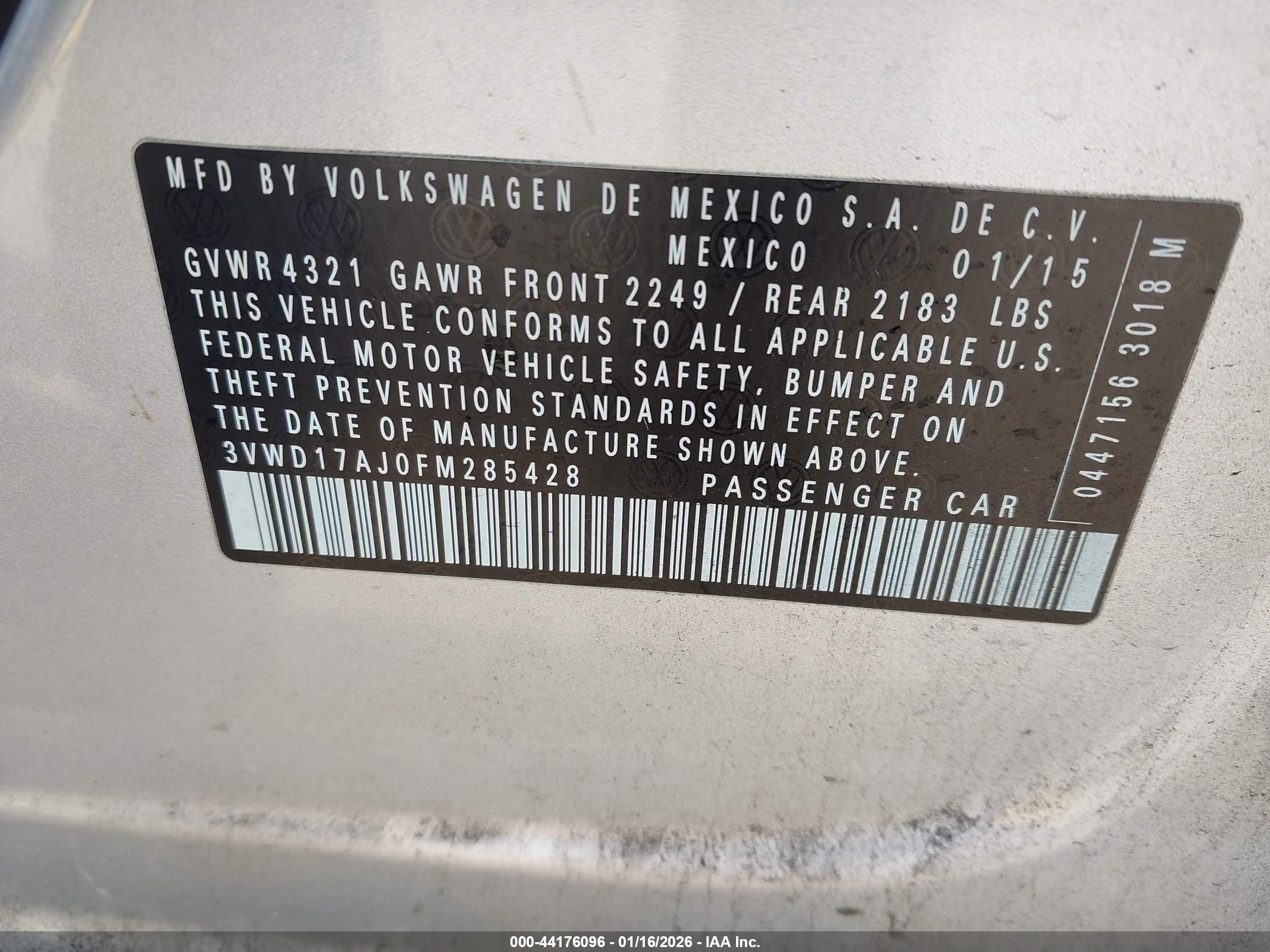 VOLKSWAGEN JETTA image 9