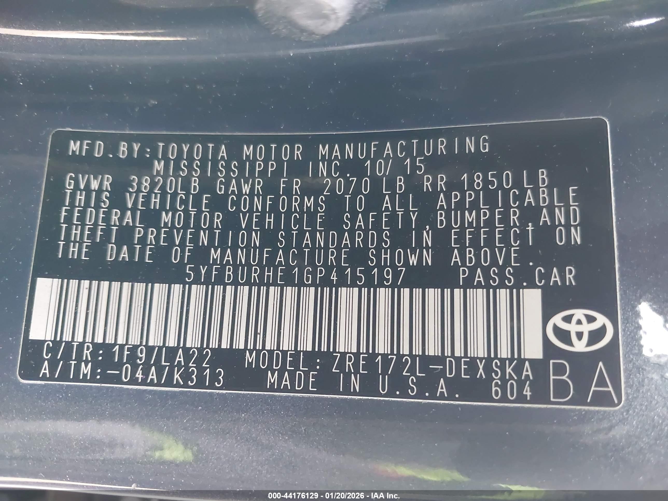 TOYOTA COROLLA image 9