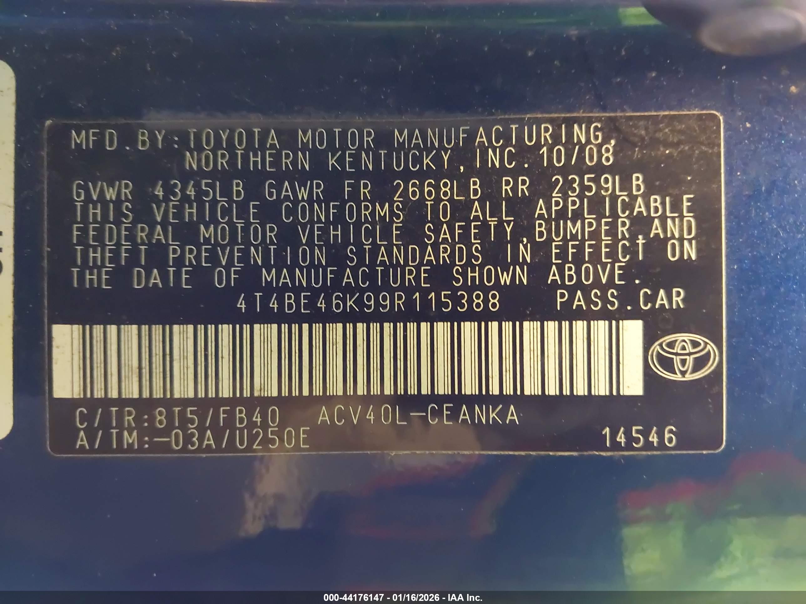 TOYOTA CAMRY image 9