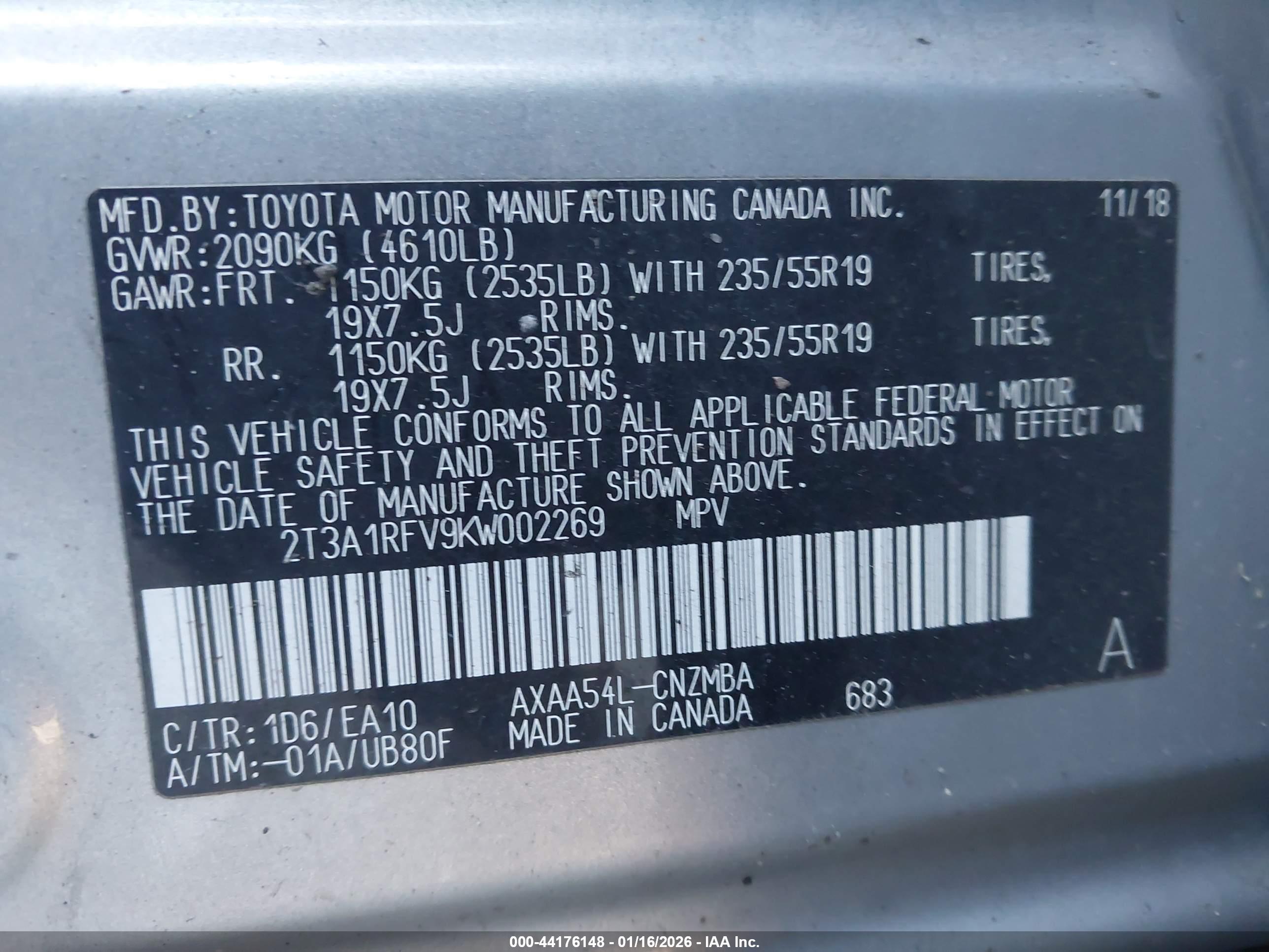 TOYOTA RAV4 image 9