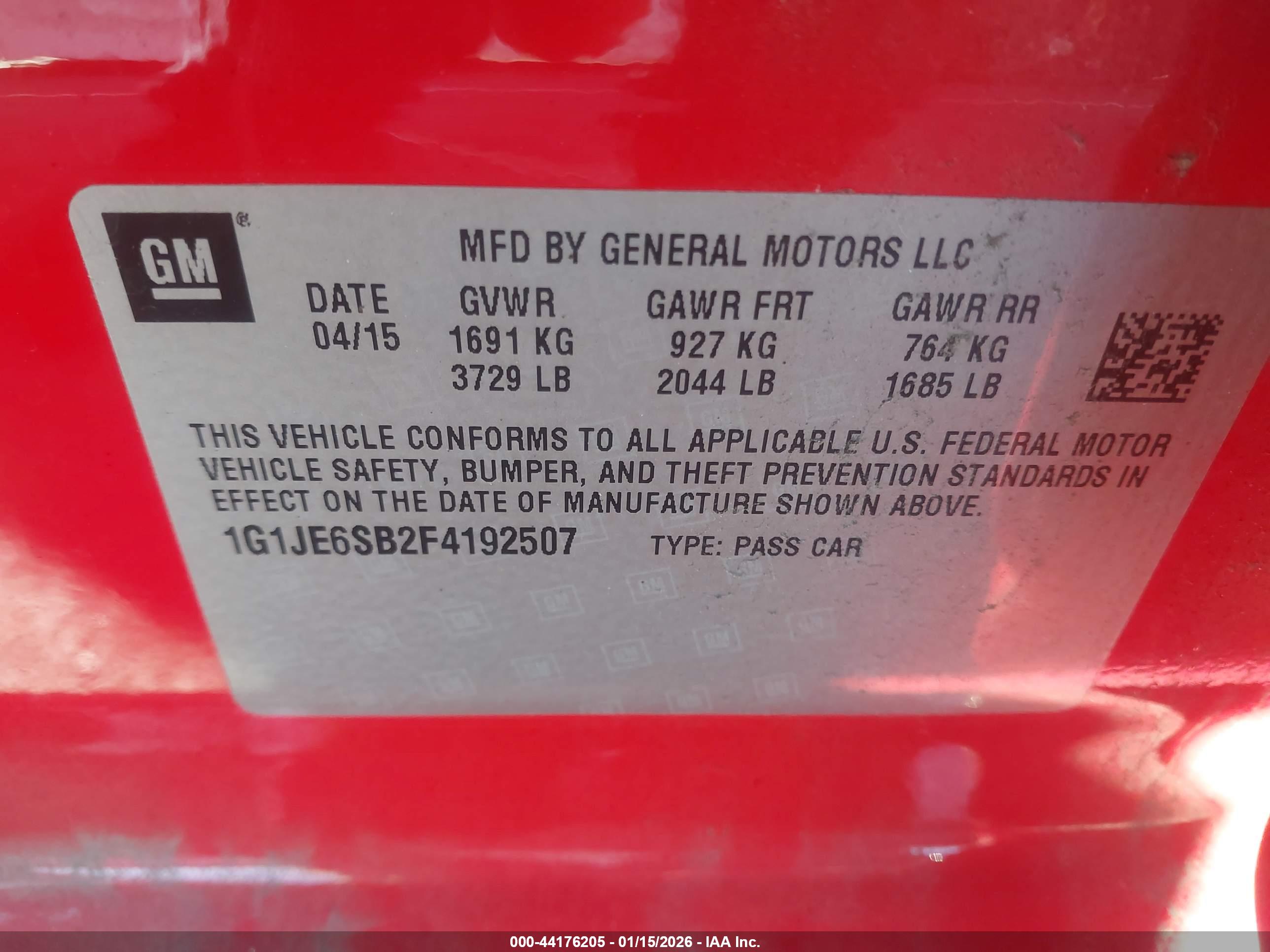 CHEVROLET SONIC image 9