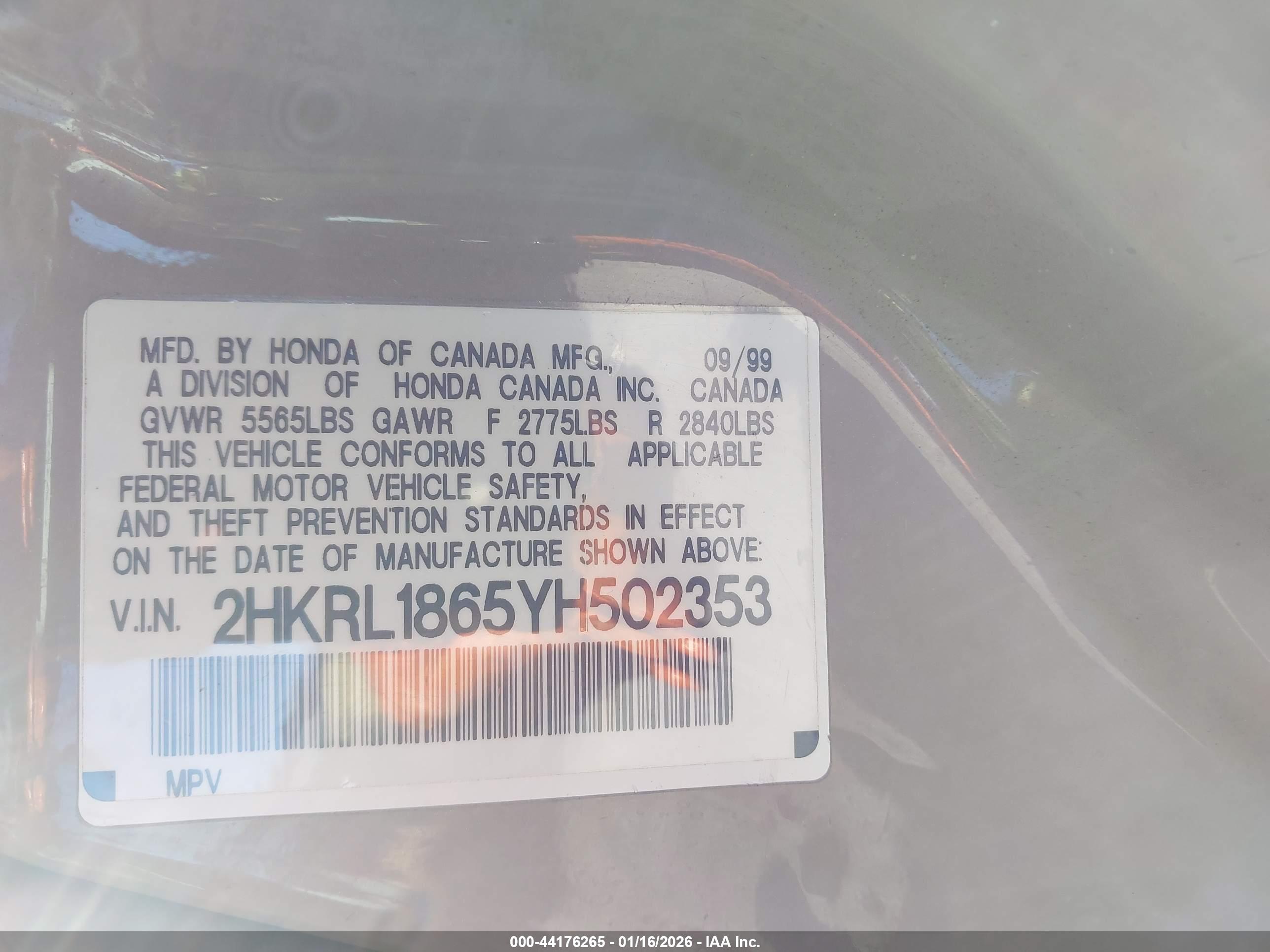 HONDA ODYSSEY image 9