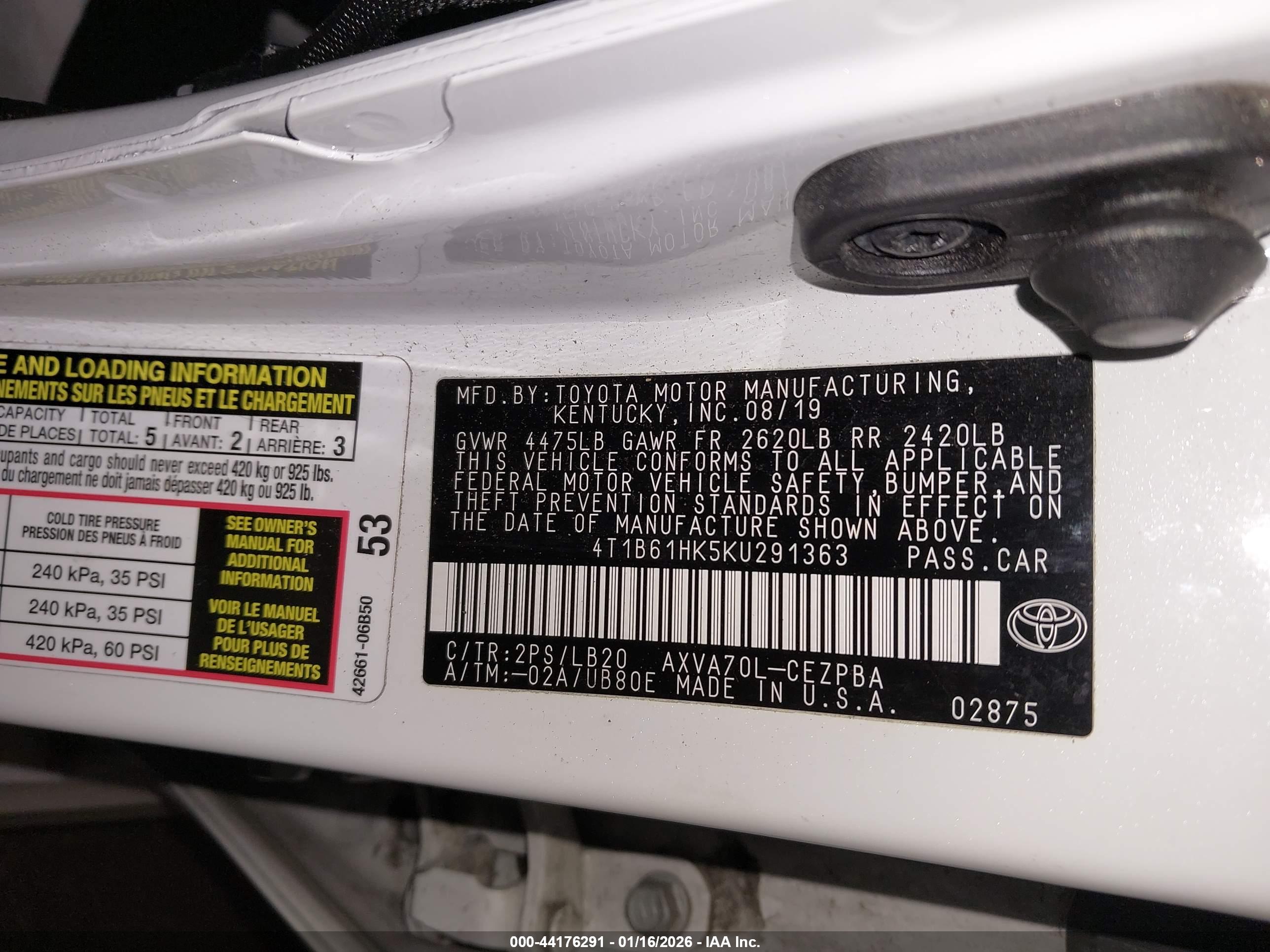 TOYOTA CAMRY image 9