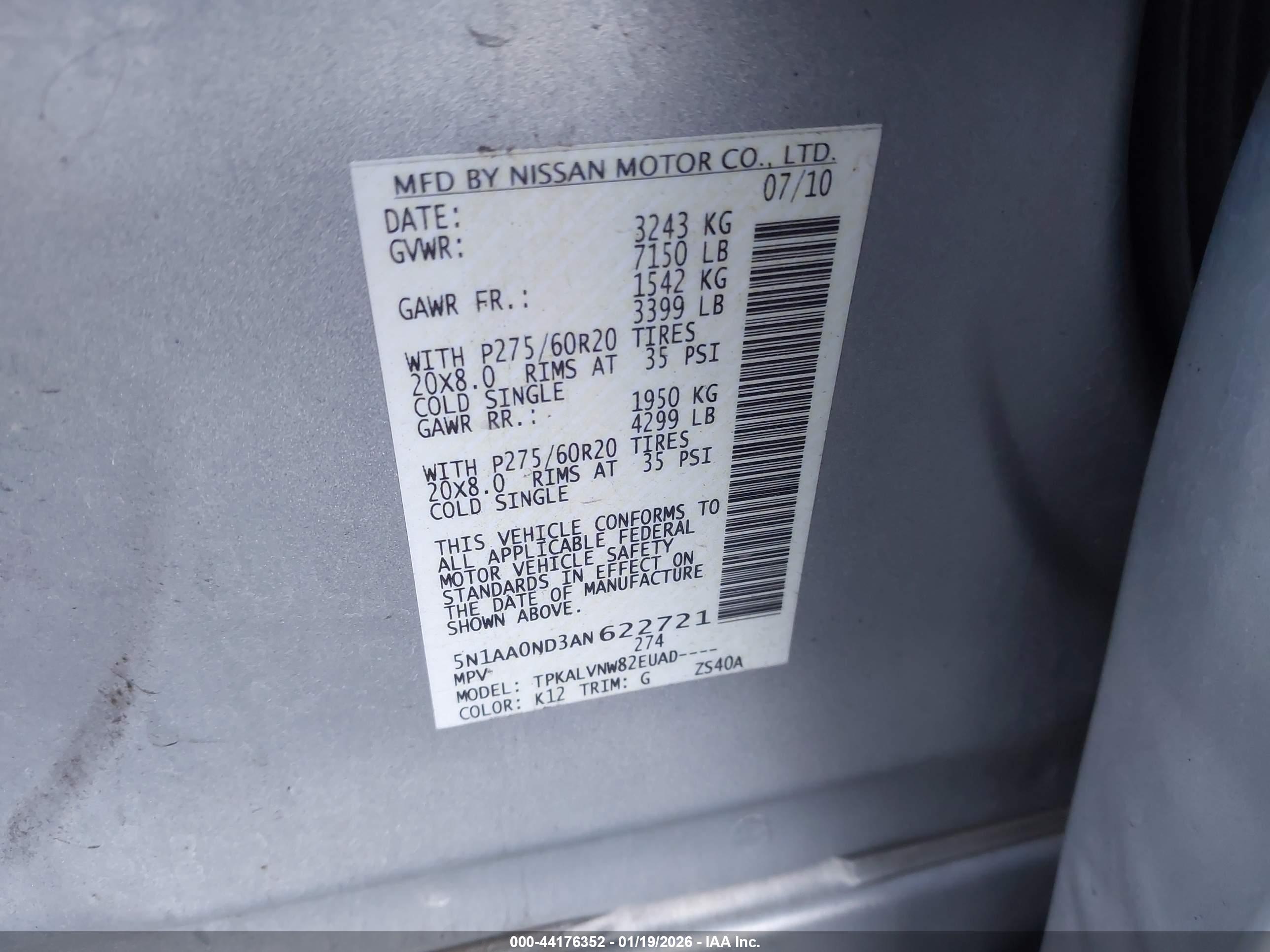 NISSAN ARMADA image 9
