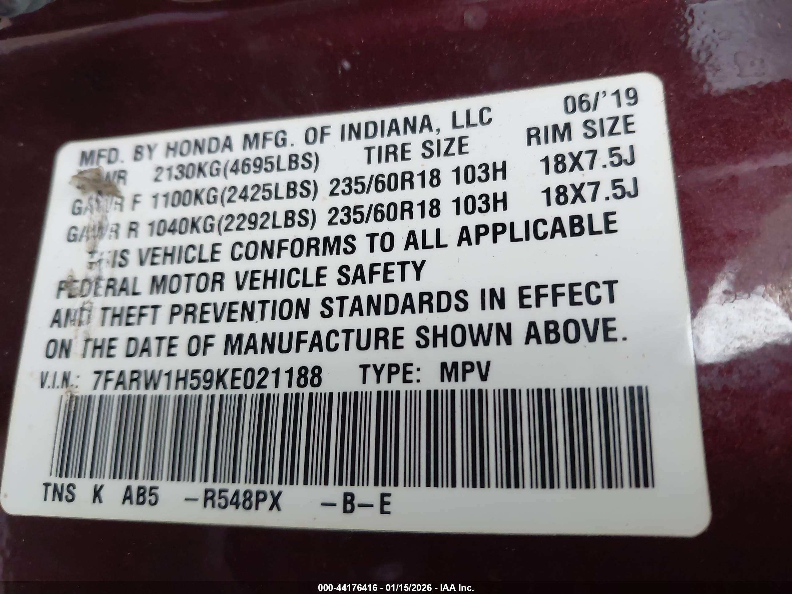 HONDA CR-V image 9