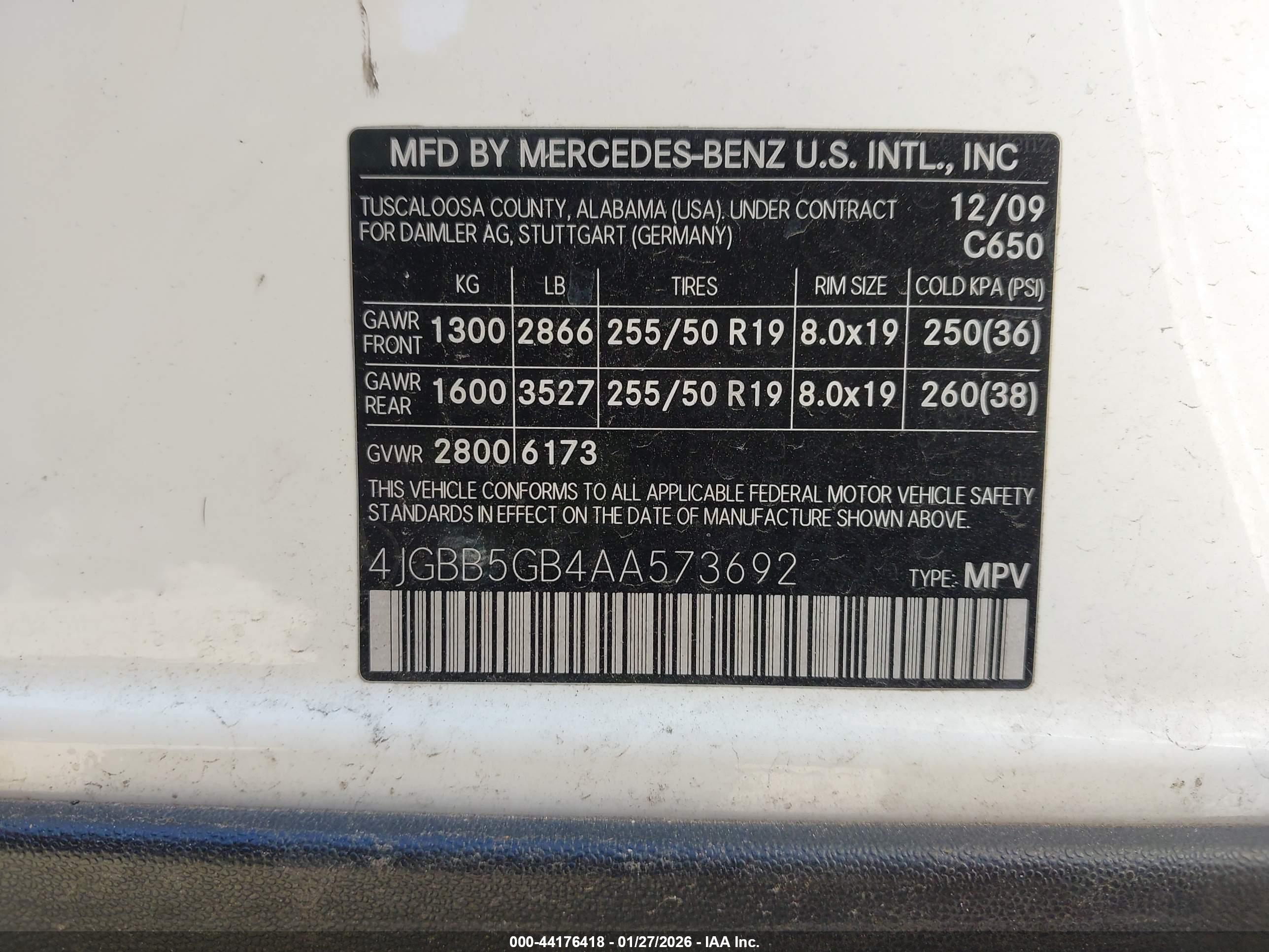 MERCEDES-BENZ ML image 9