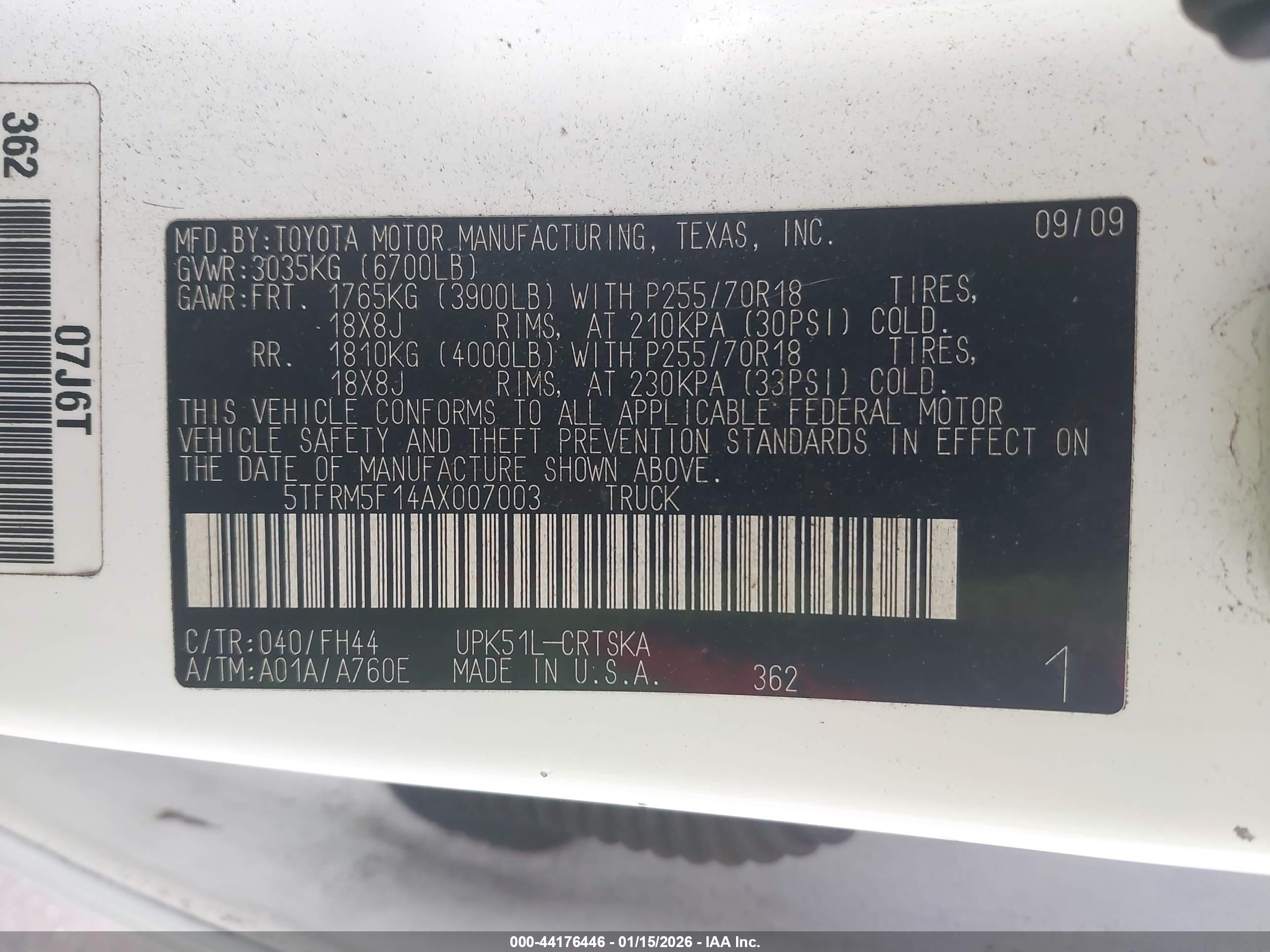 TOYOTA TUNDRA image 9