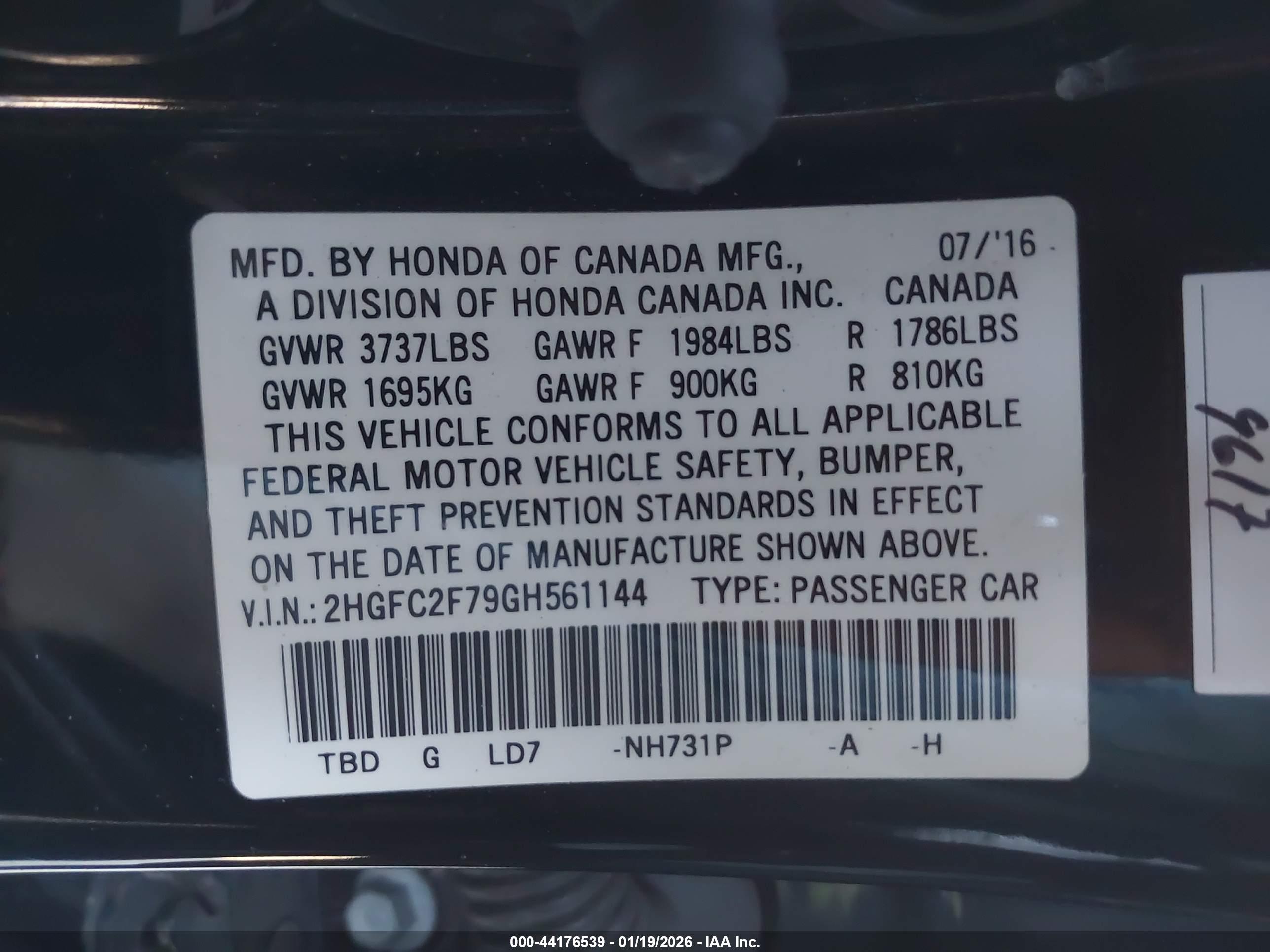 HONDA CIVIC image 9