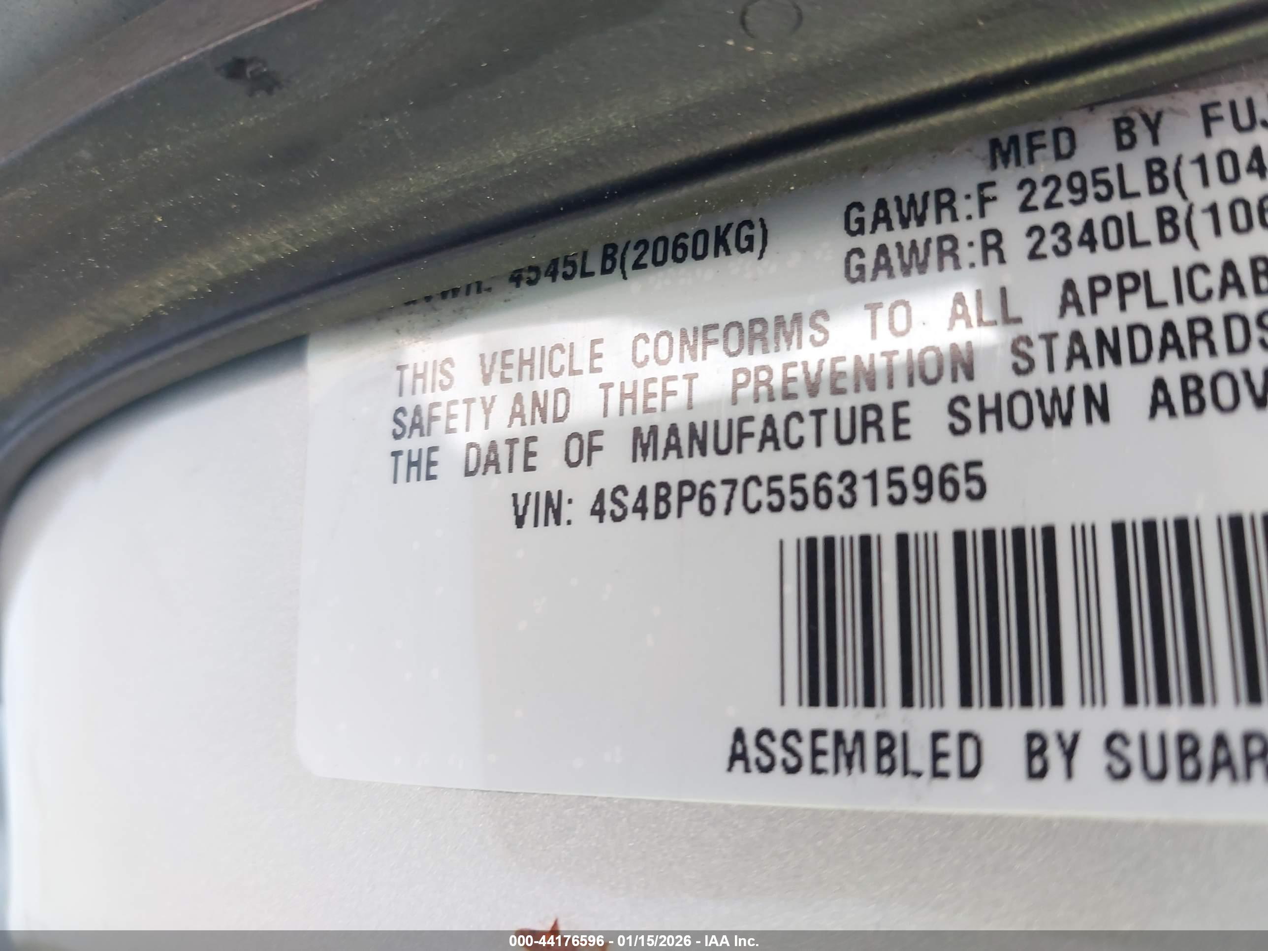 SUBARU OUTBACK image 9