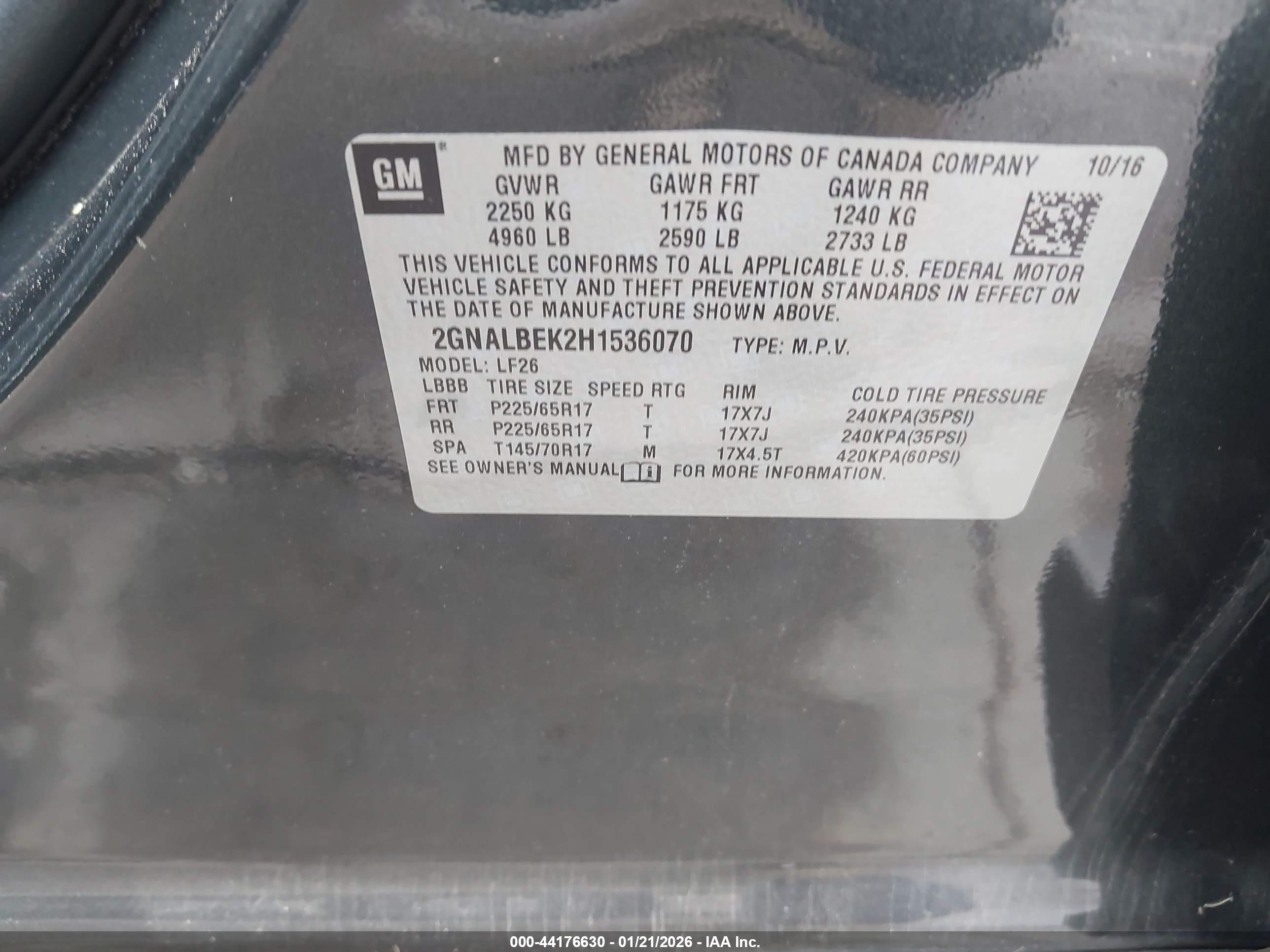 CHEVROLET EQUINOX image 9