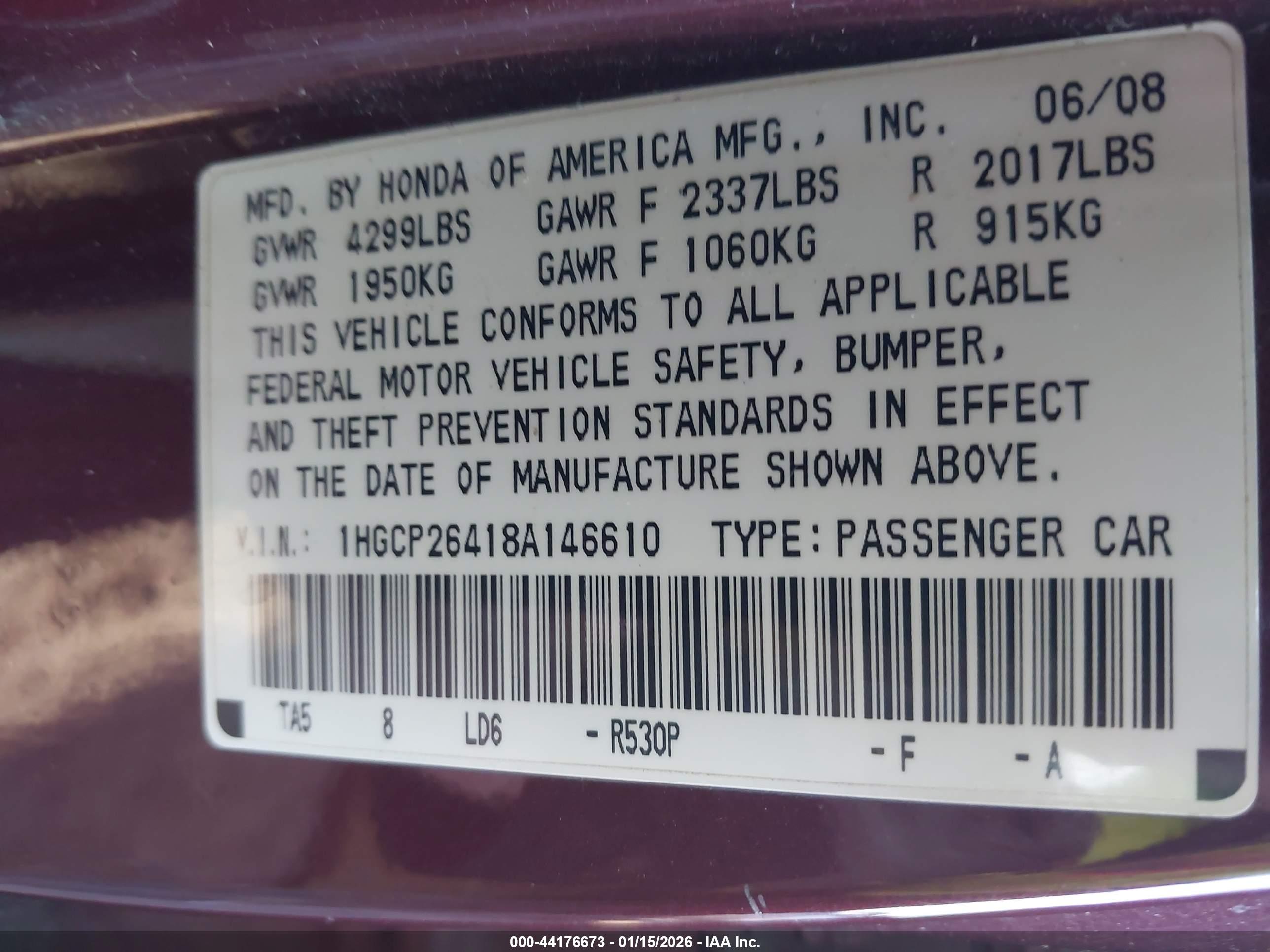 HONDA ACCORD image 9