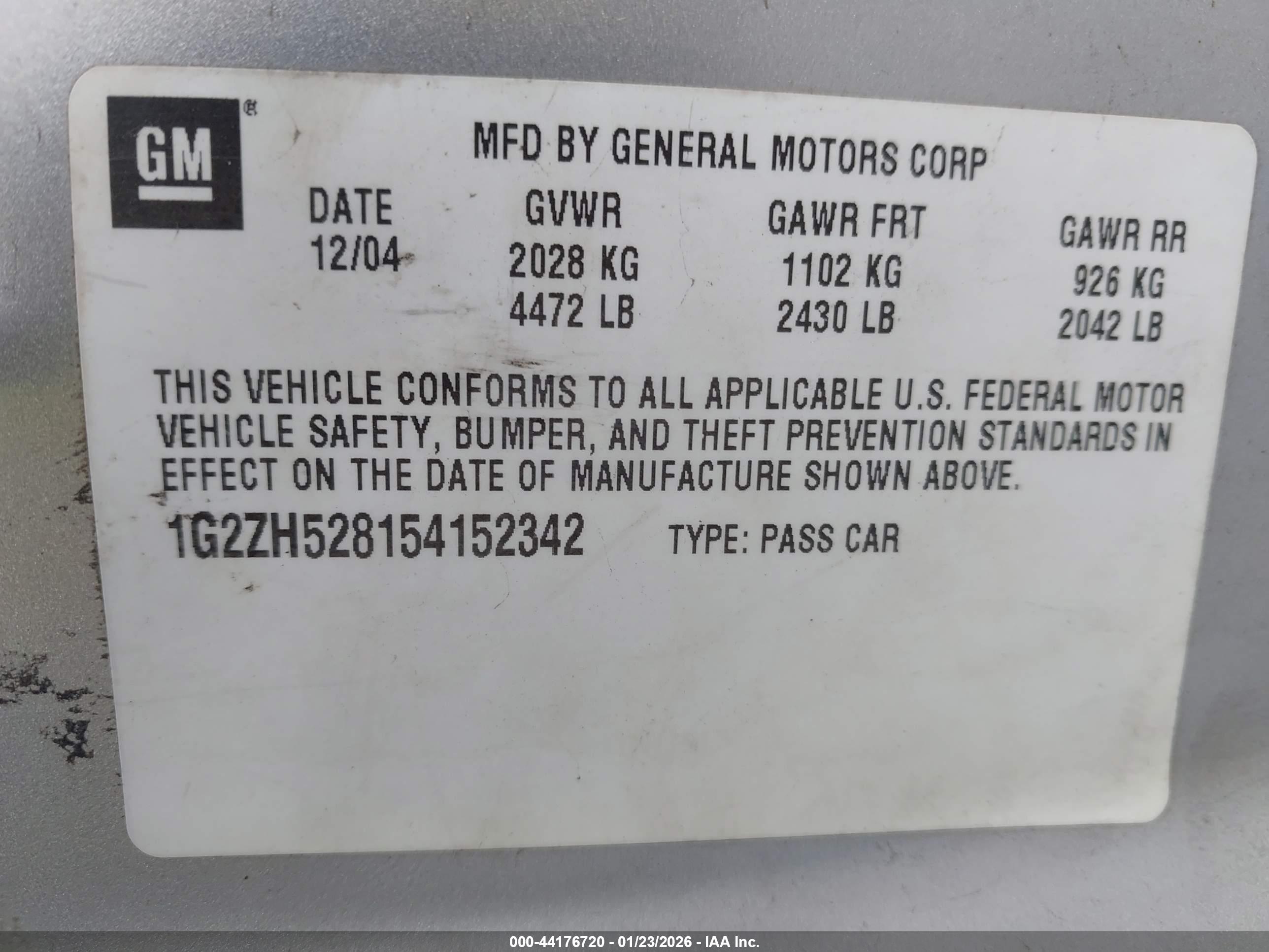 PONTIAC G6 image 9