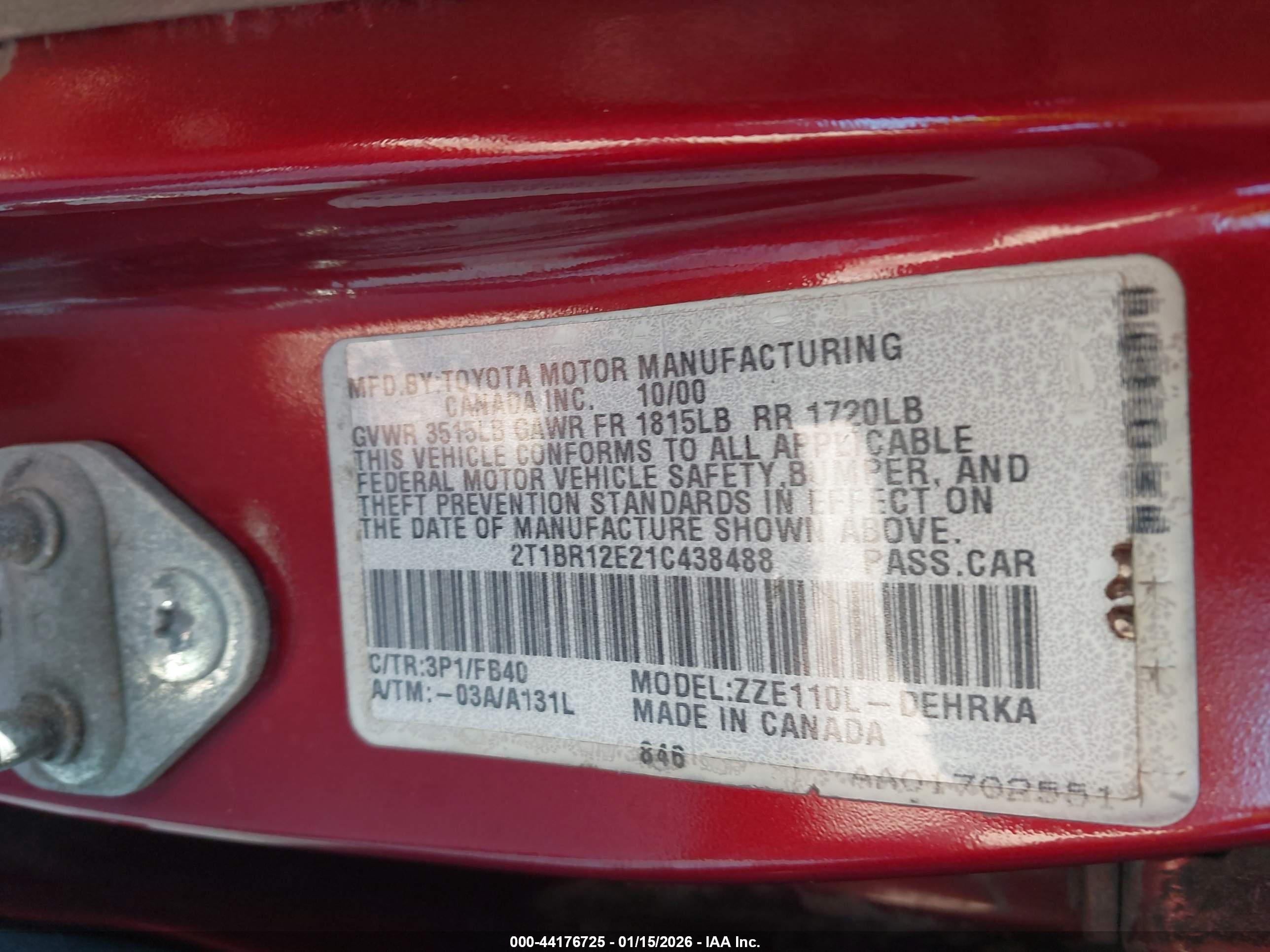 TOYOTA COROLLA image 9