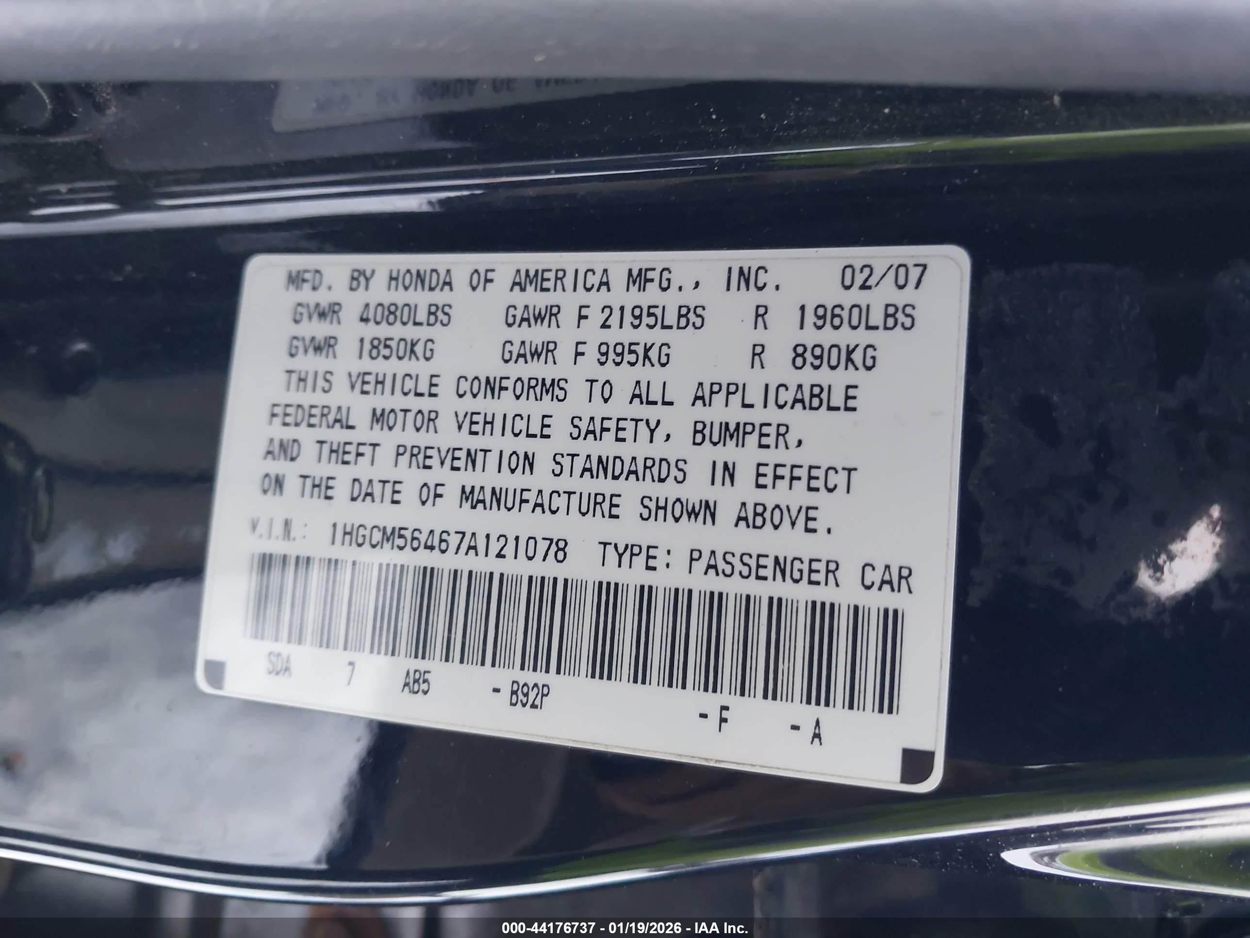 HONDA ACCORD image 9
