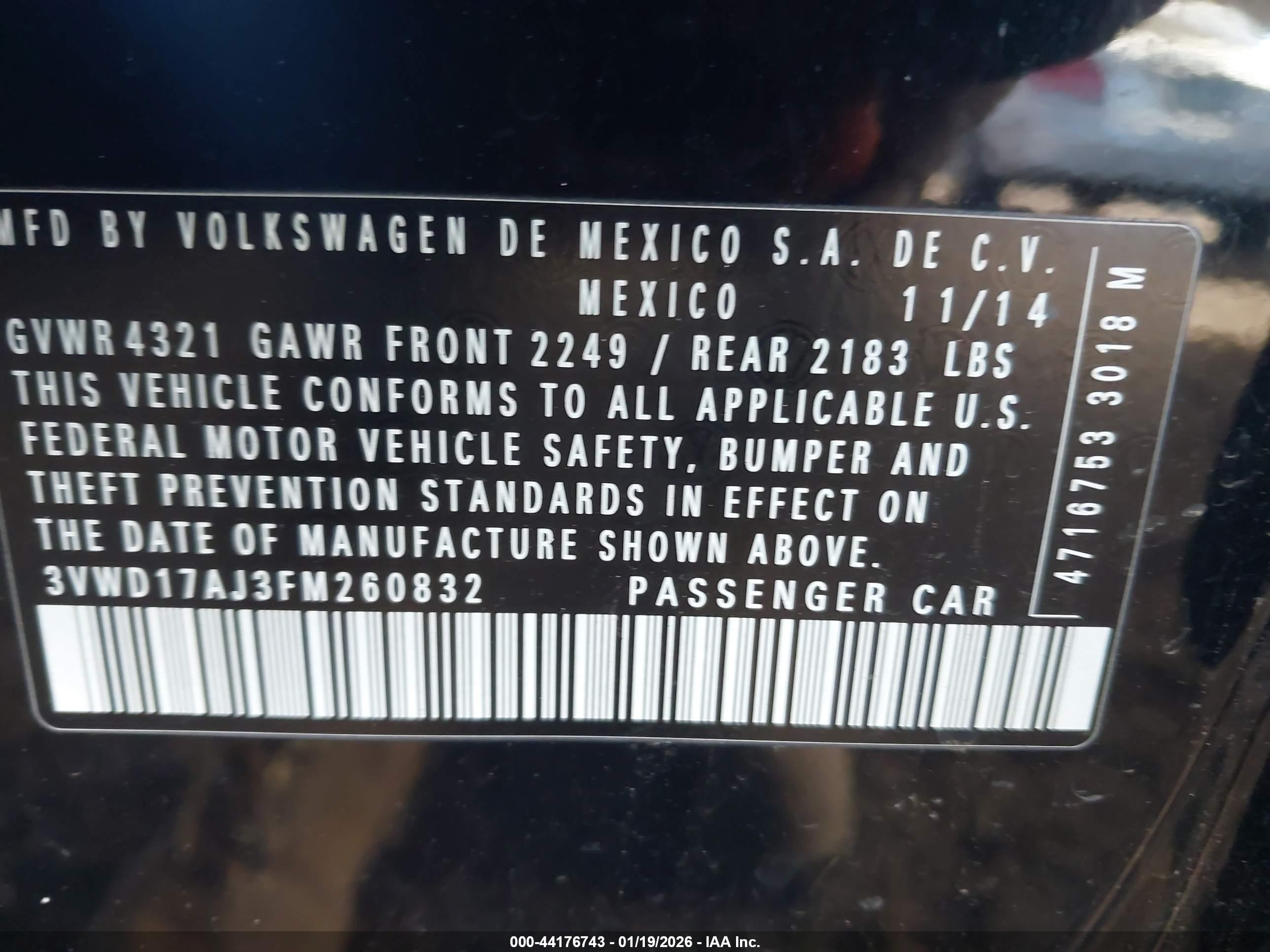 VOLKSWAGEN JETTA image 9