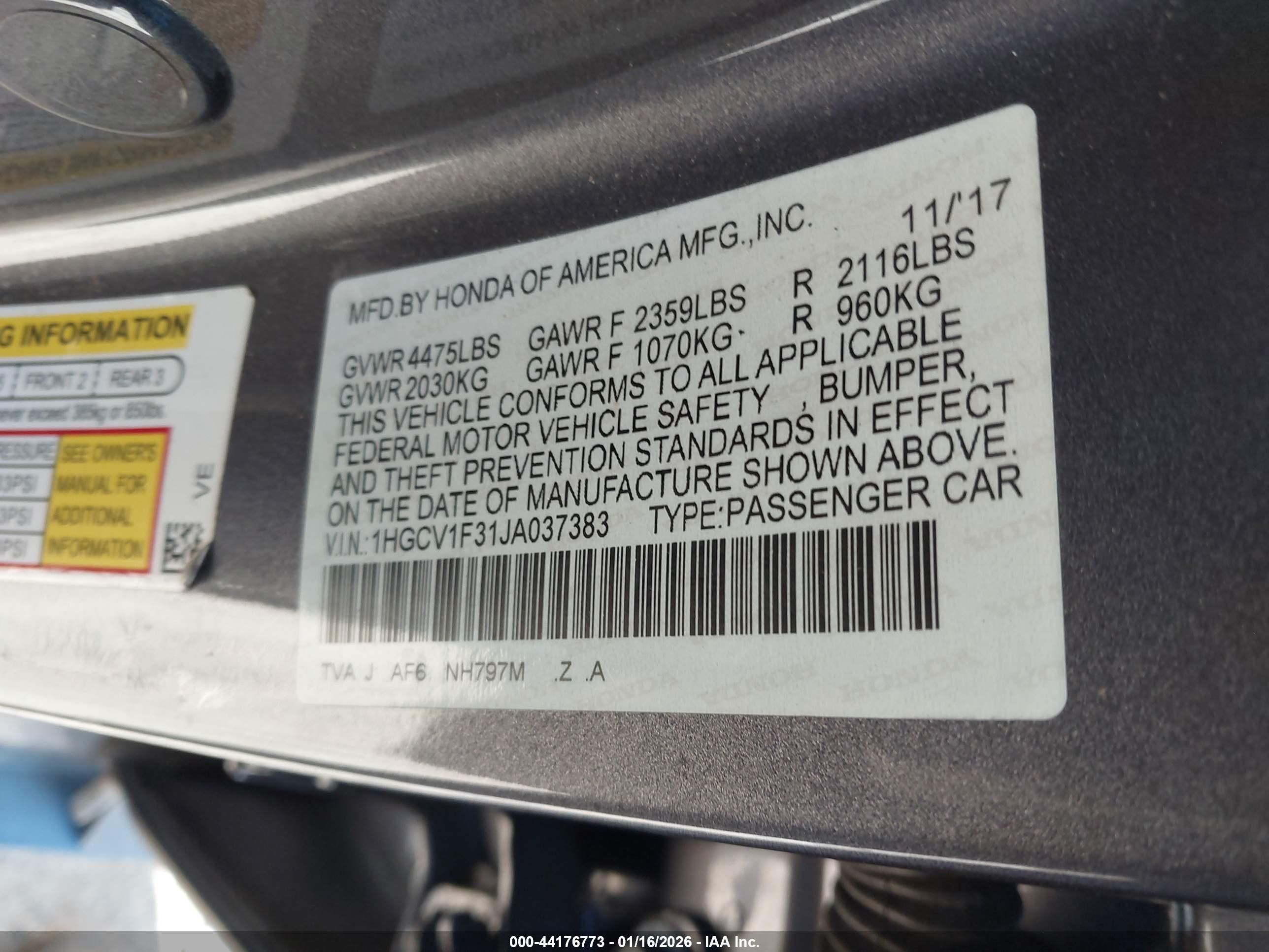 HONDA ACCORD image 9