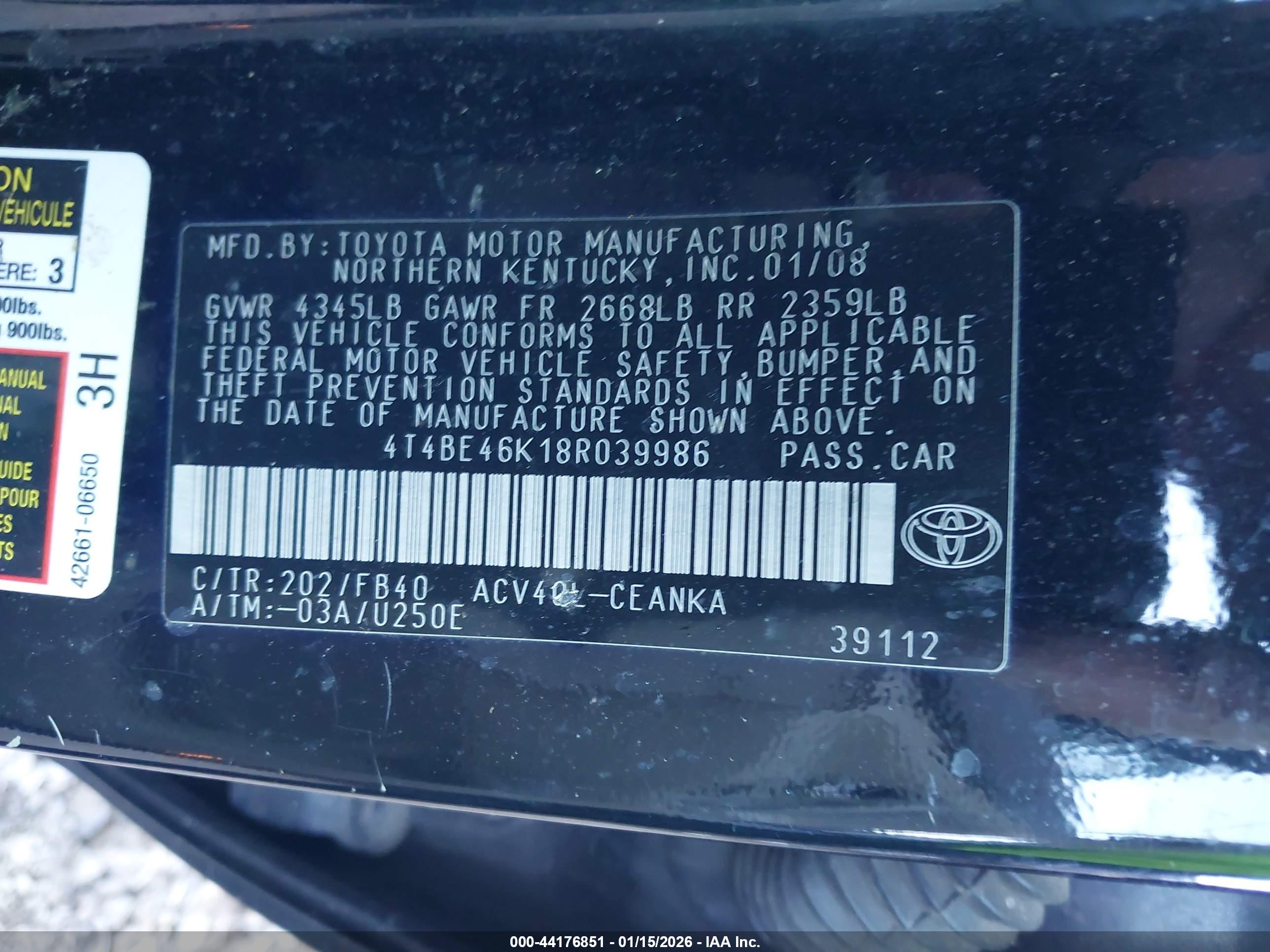 TOYOTA CAMRY image 9