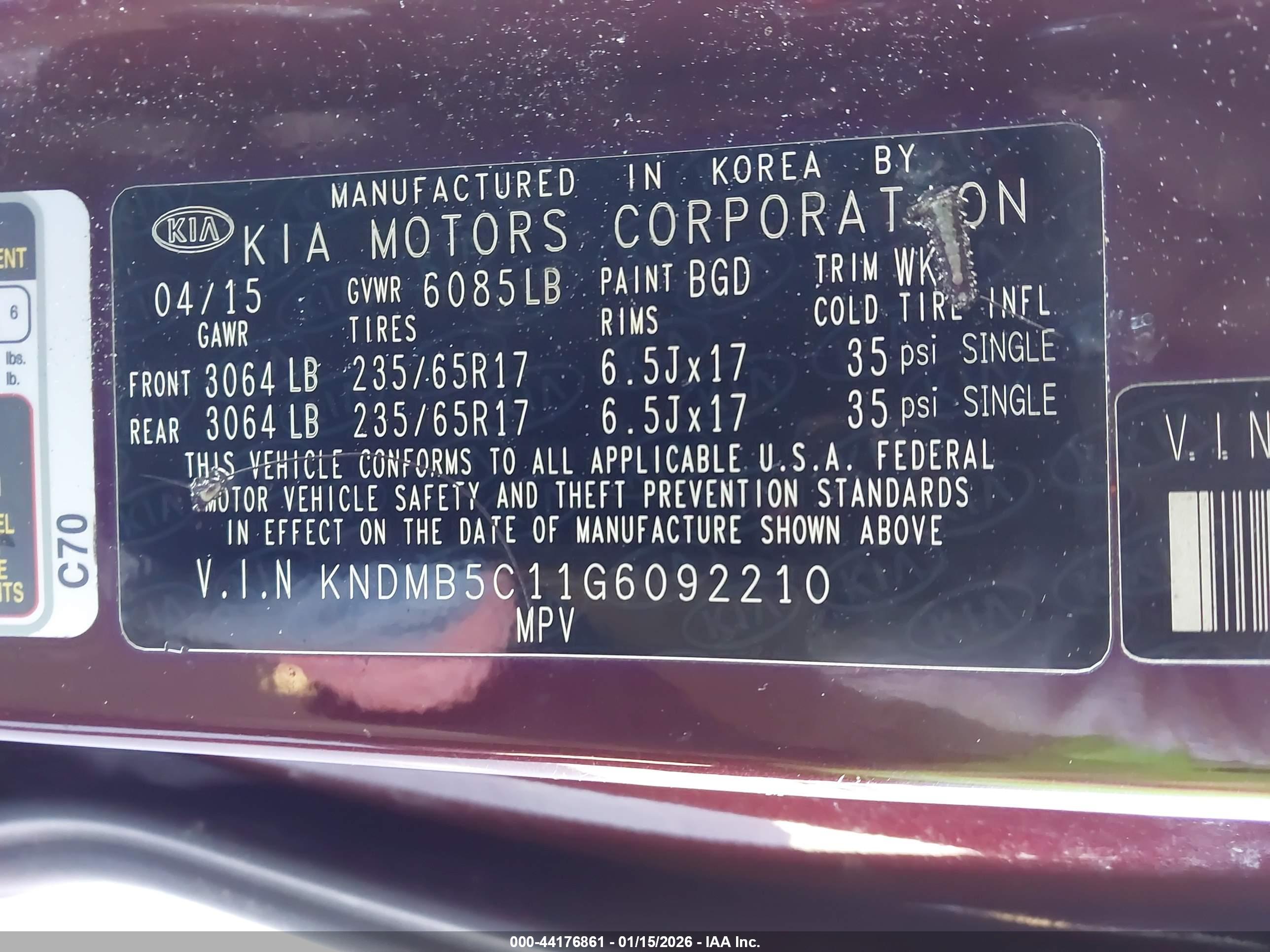 KIA SEDONA image 9