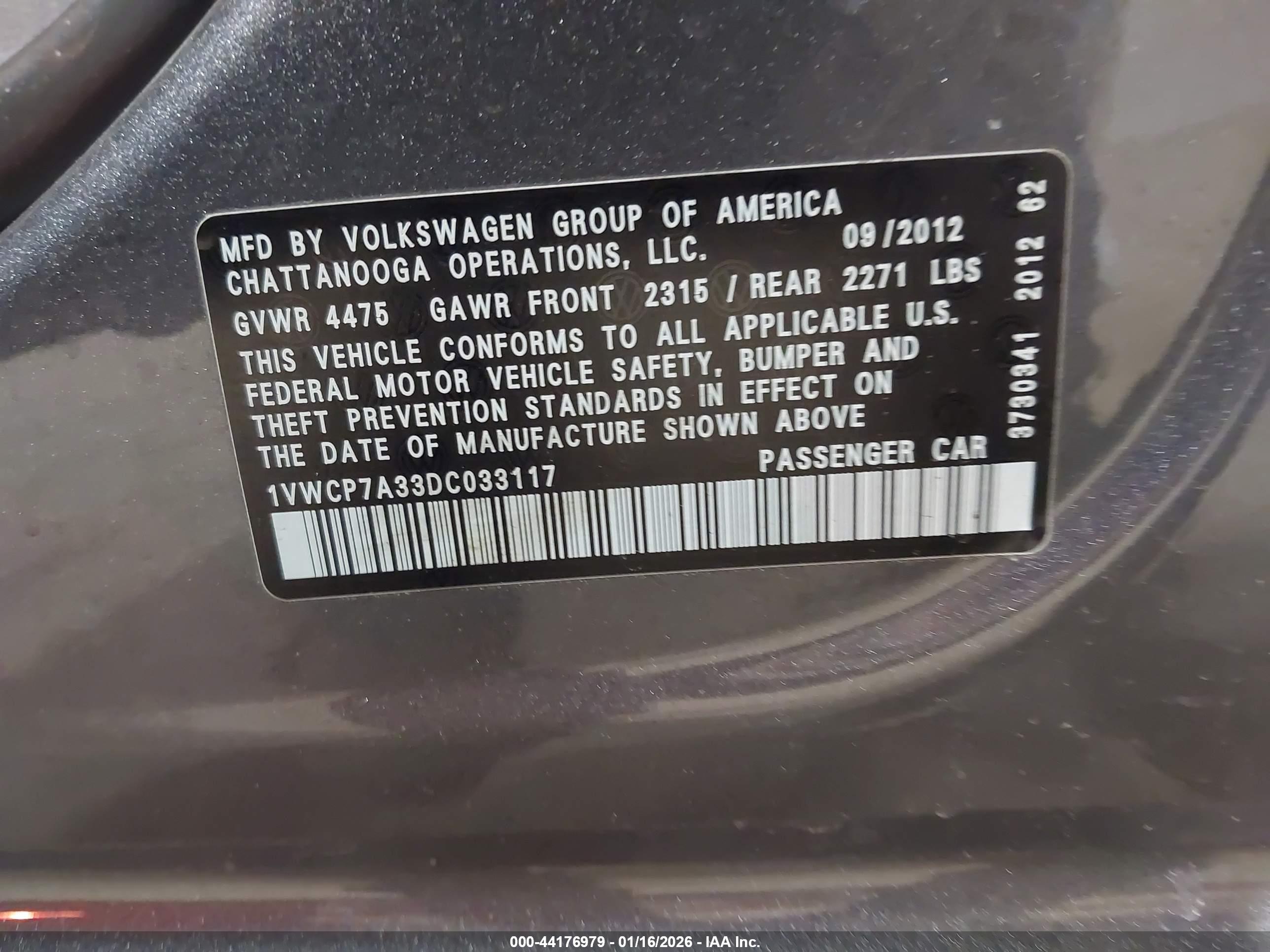 VOLKSWAGEN PASSAT image 9