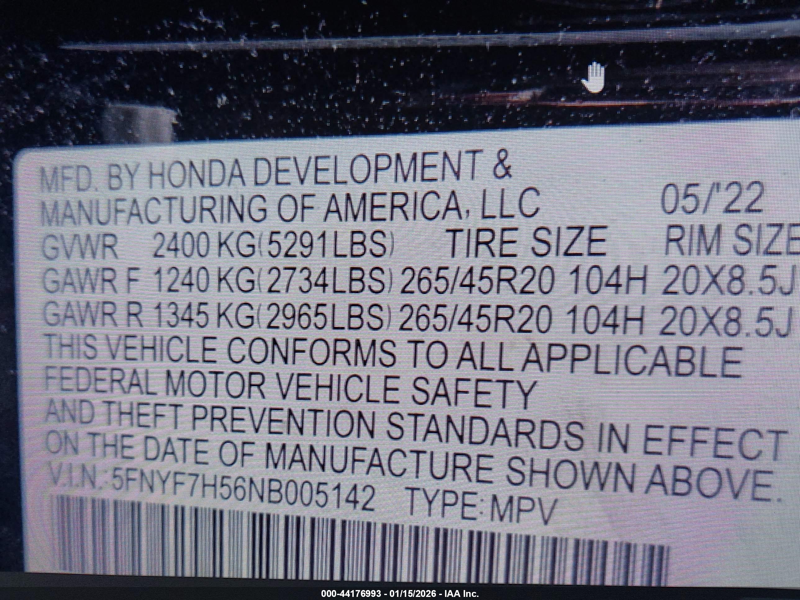 HONDA PASSPORT image 9