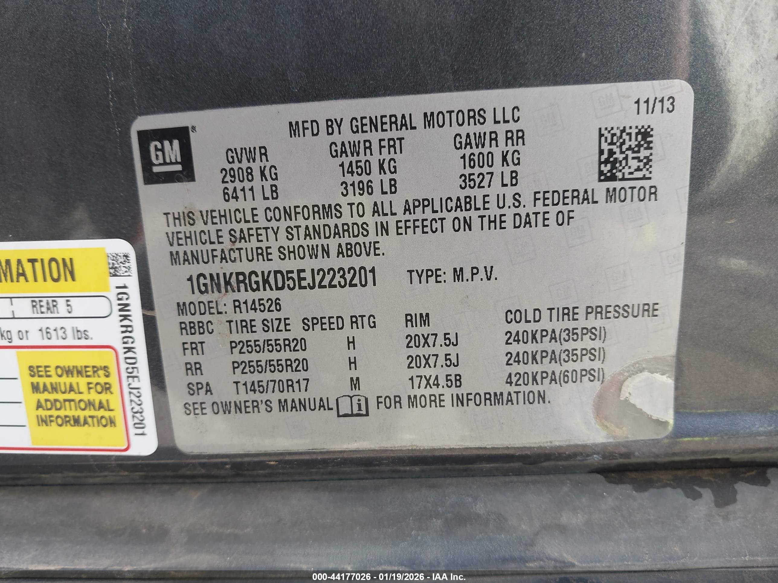 CHEVROLET TRAVERSE image 9