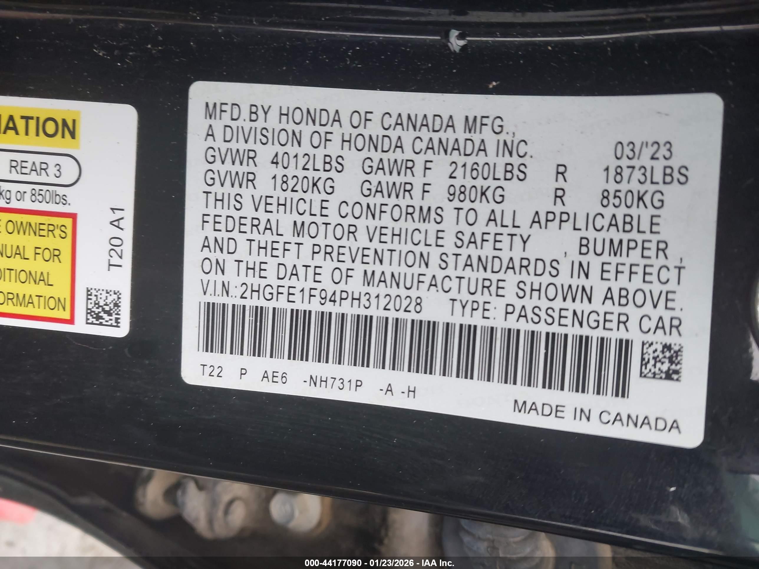 HONDA CIVIC image 9
