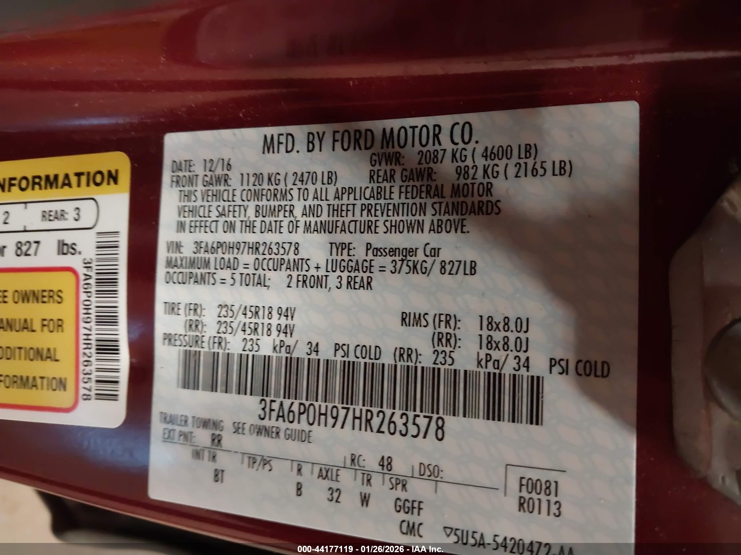 FORD FUSION image 9
