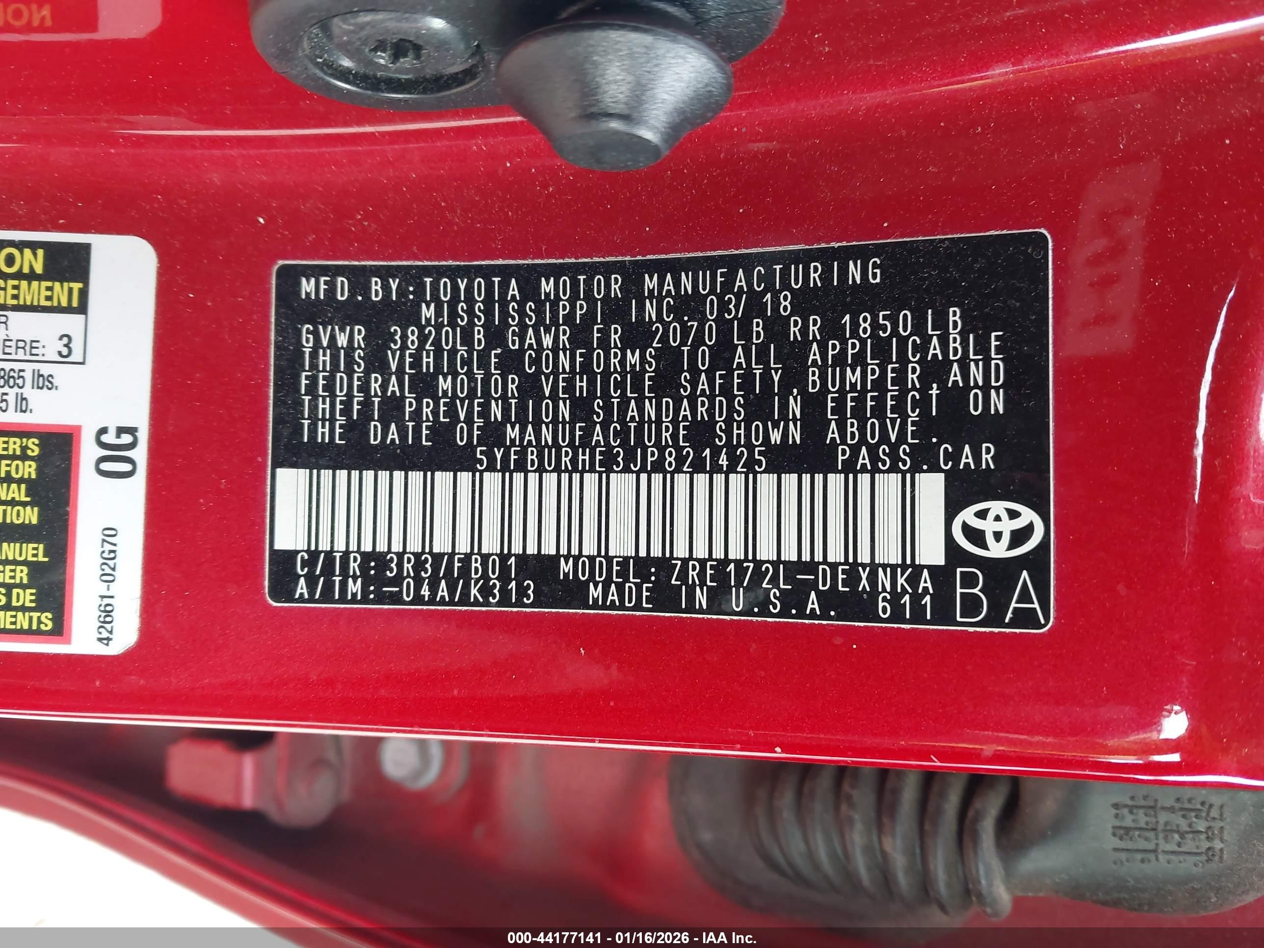 TOYOTA COROLLA image 9