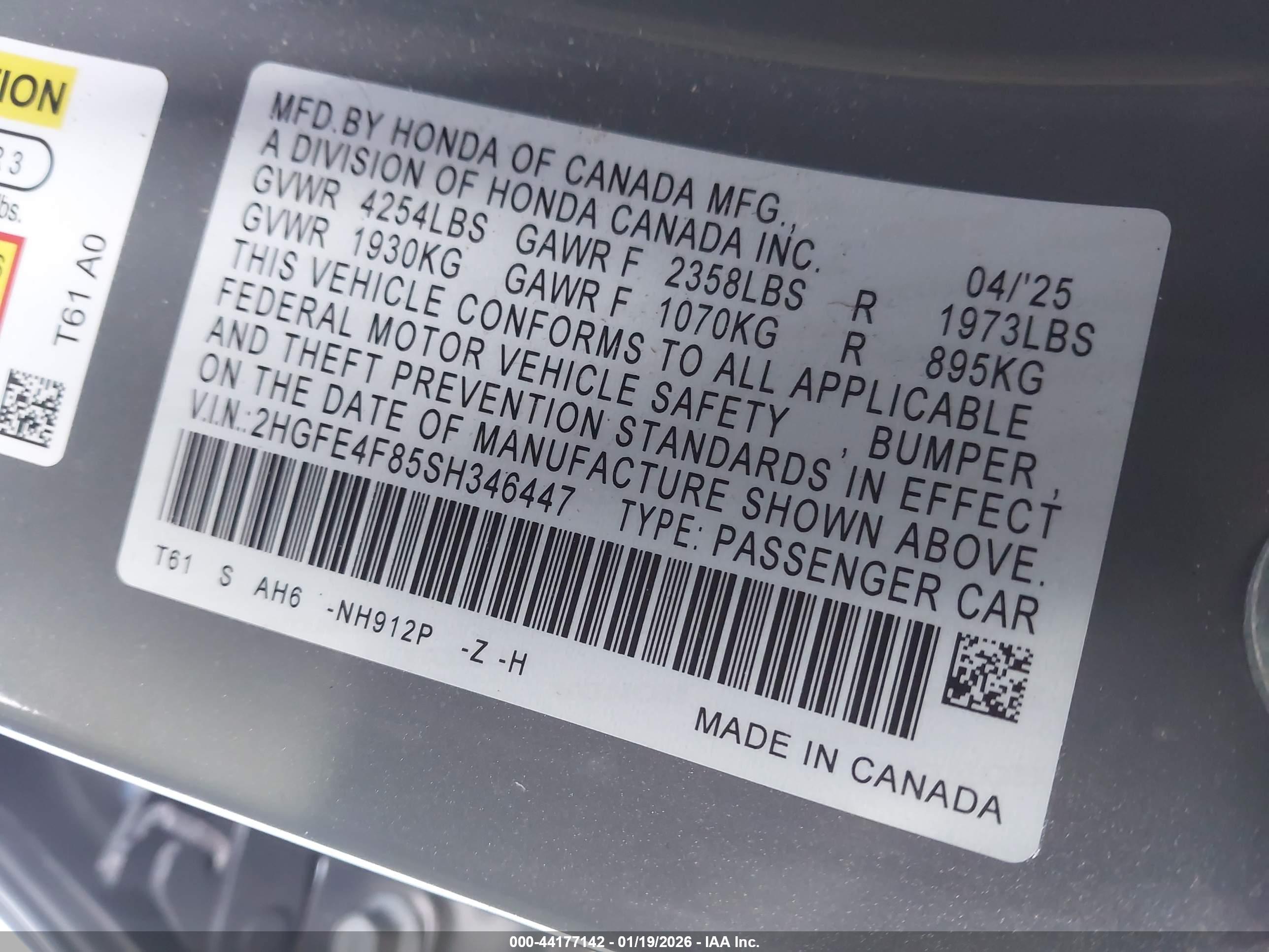 HONDA CIVIC image 9