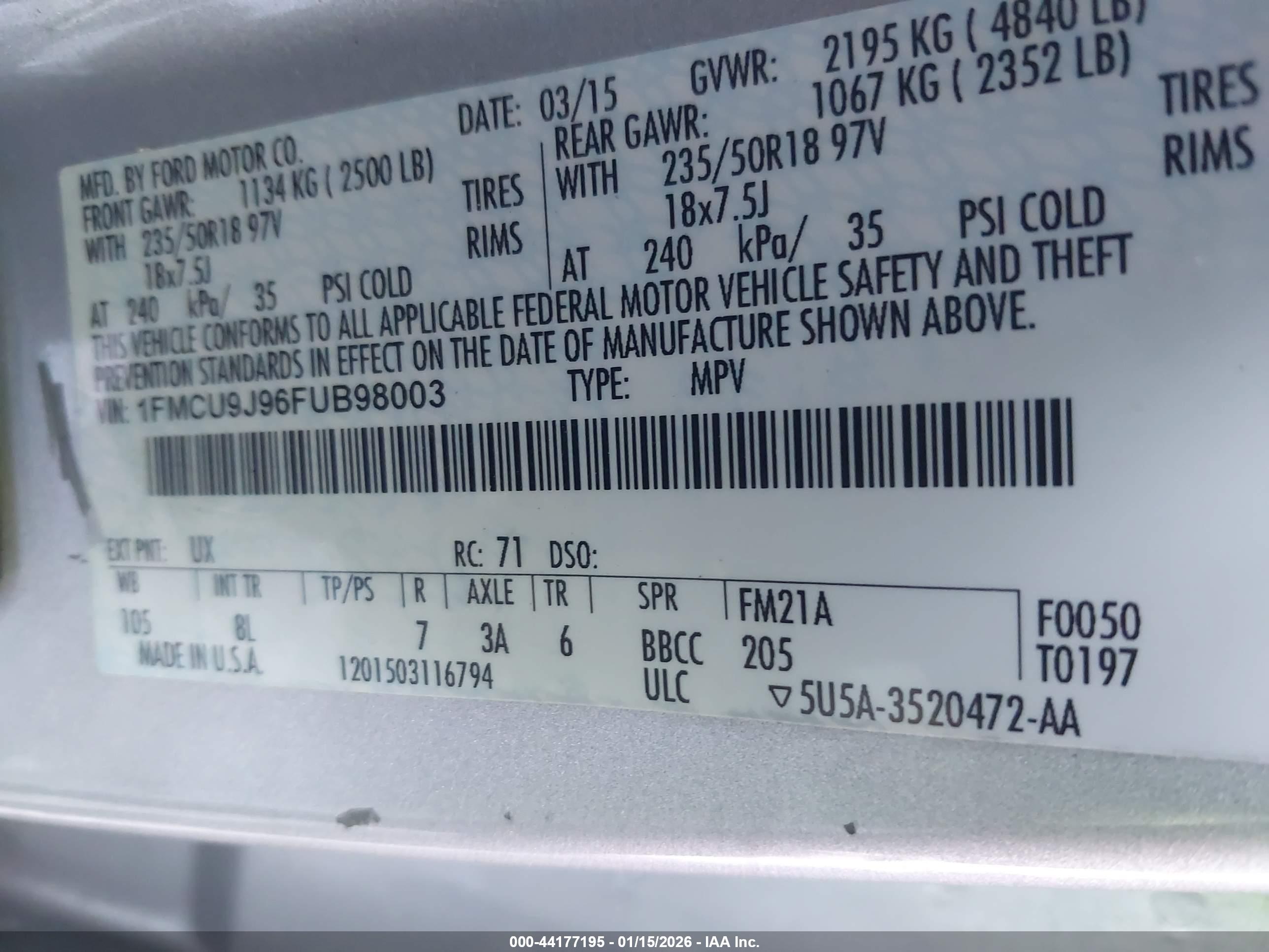 FORD ESCAPE image 9