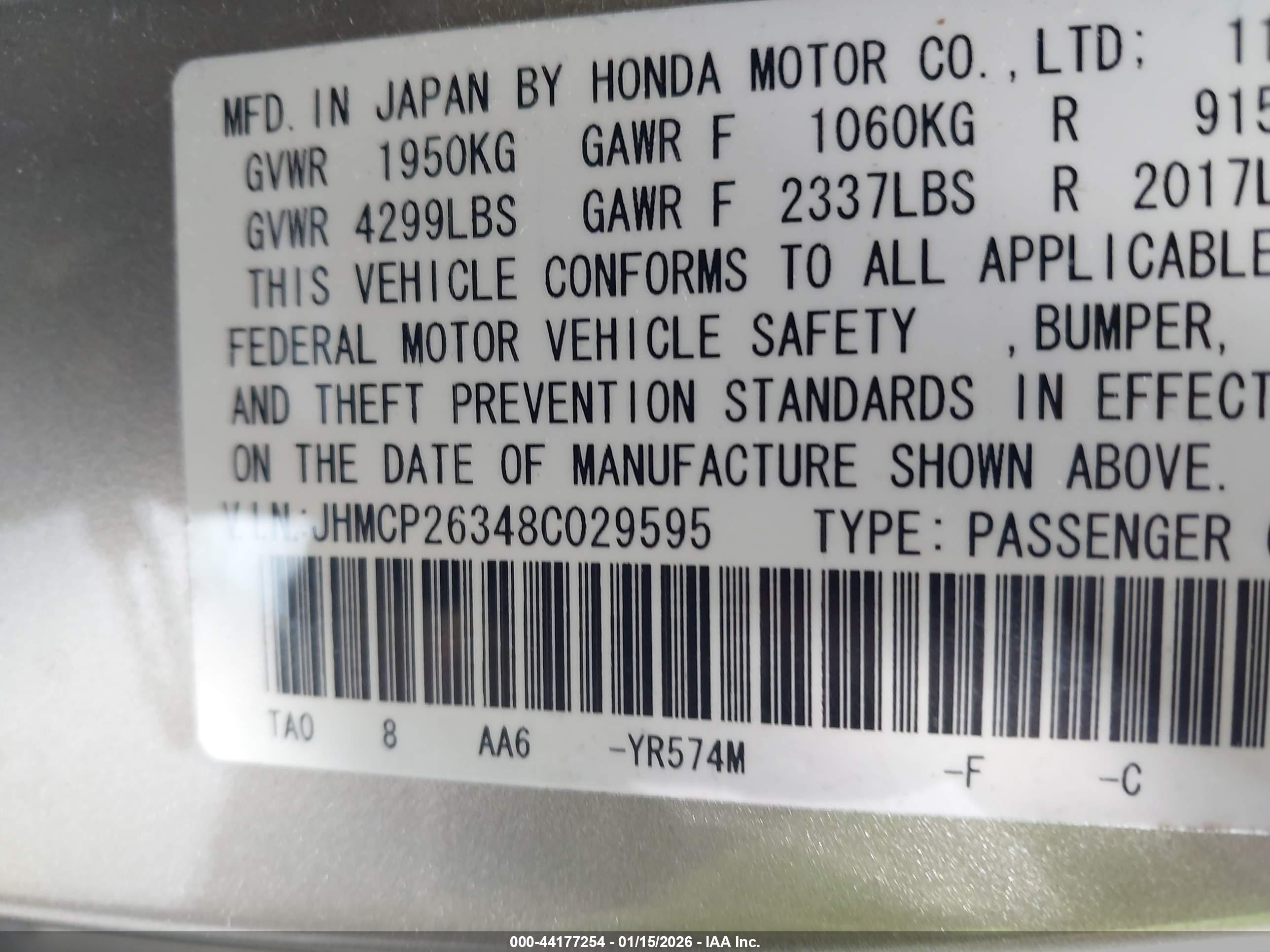 HONDA ACCORD image 9