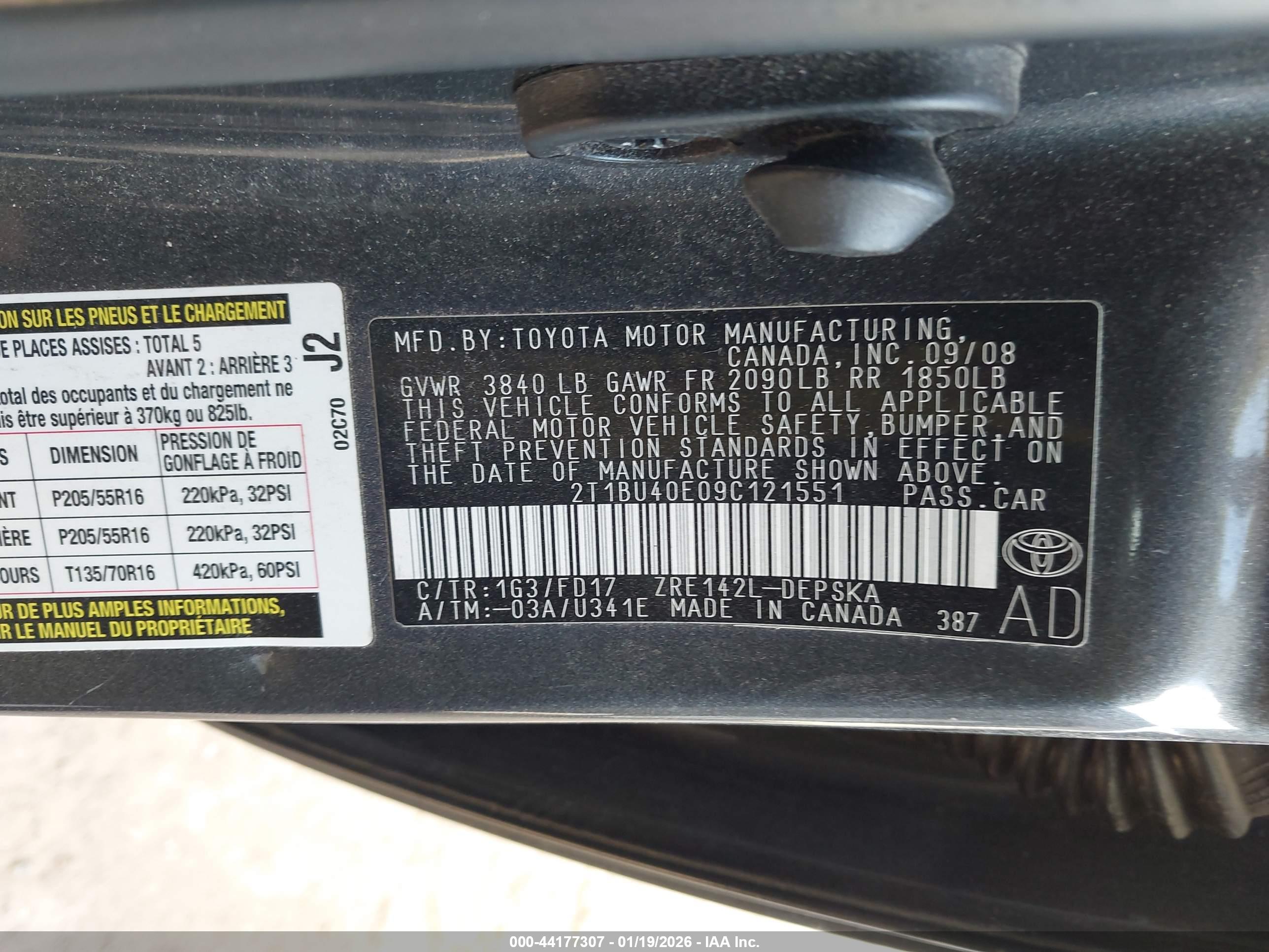 TOYOTA COROLLA image 9