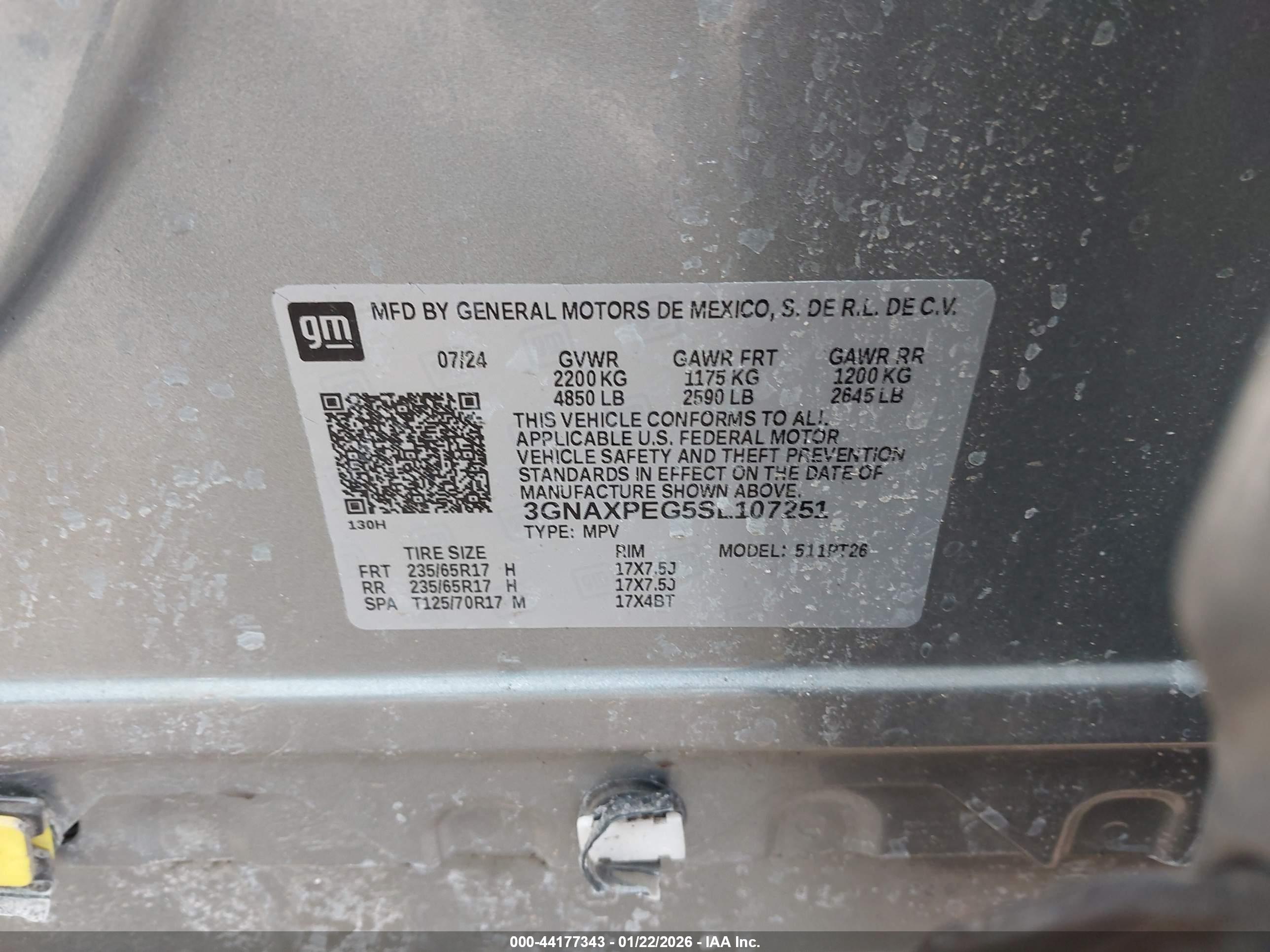 CHEVROLET EQUINOX image 9