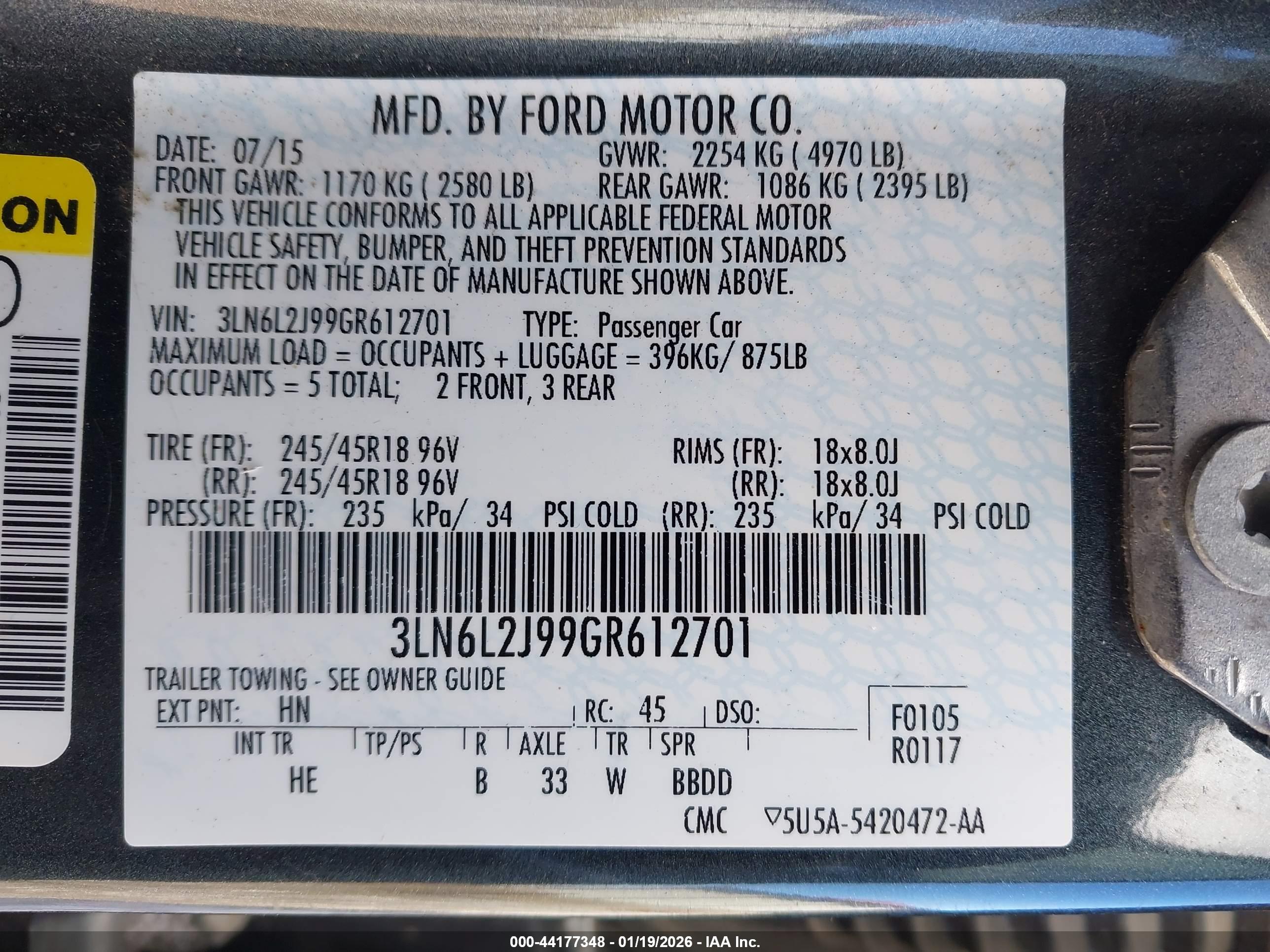 LINCOLN MKZ image 9