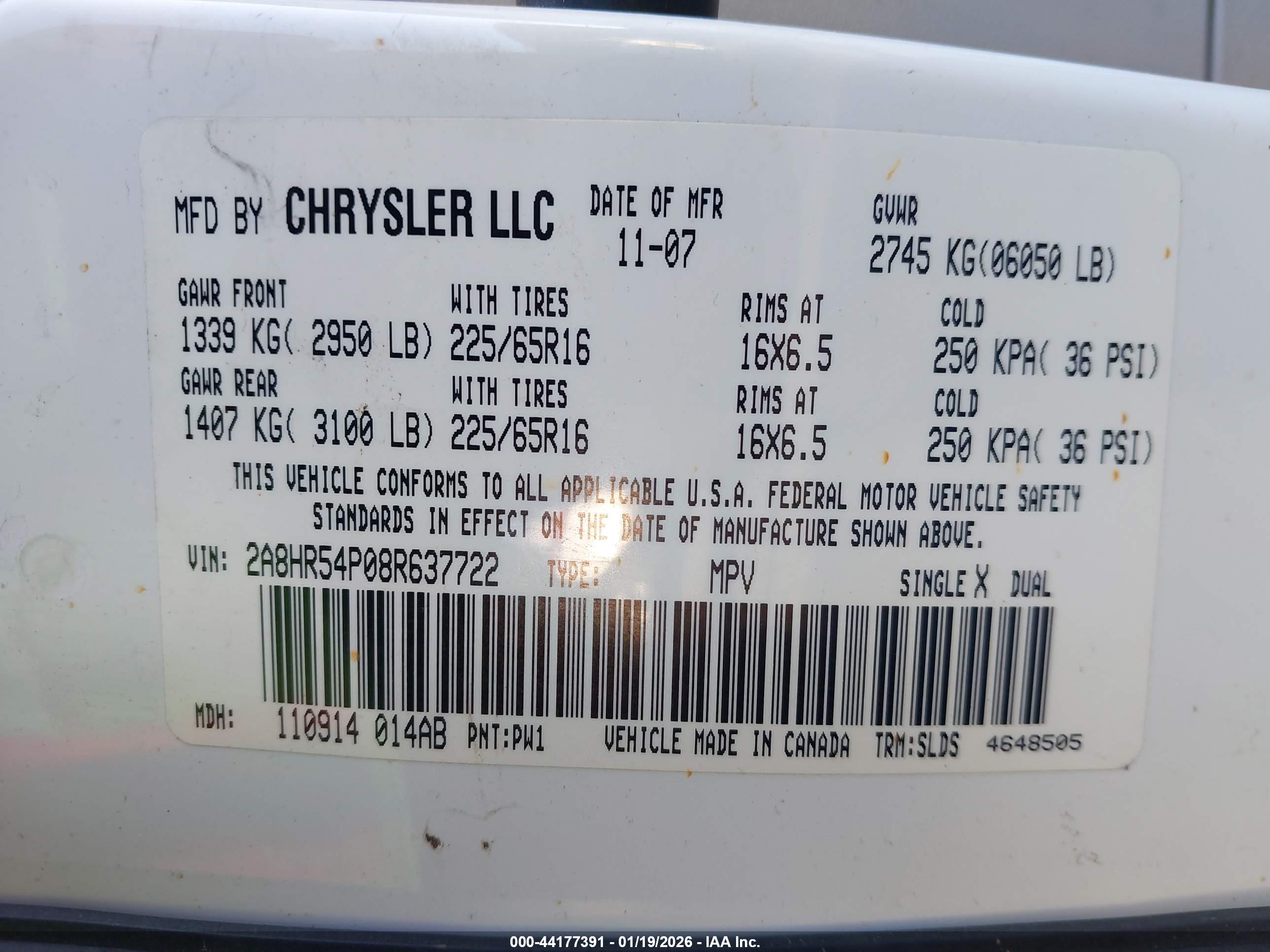 CHRYSLER TOWN image 9