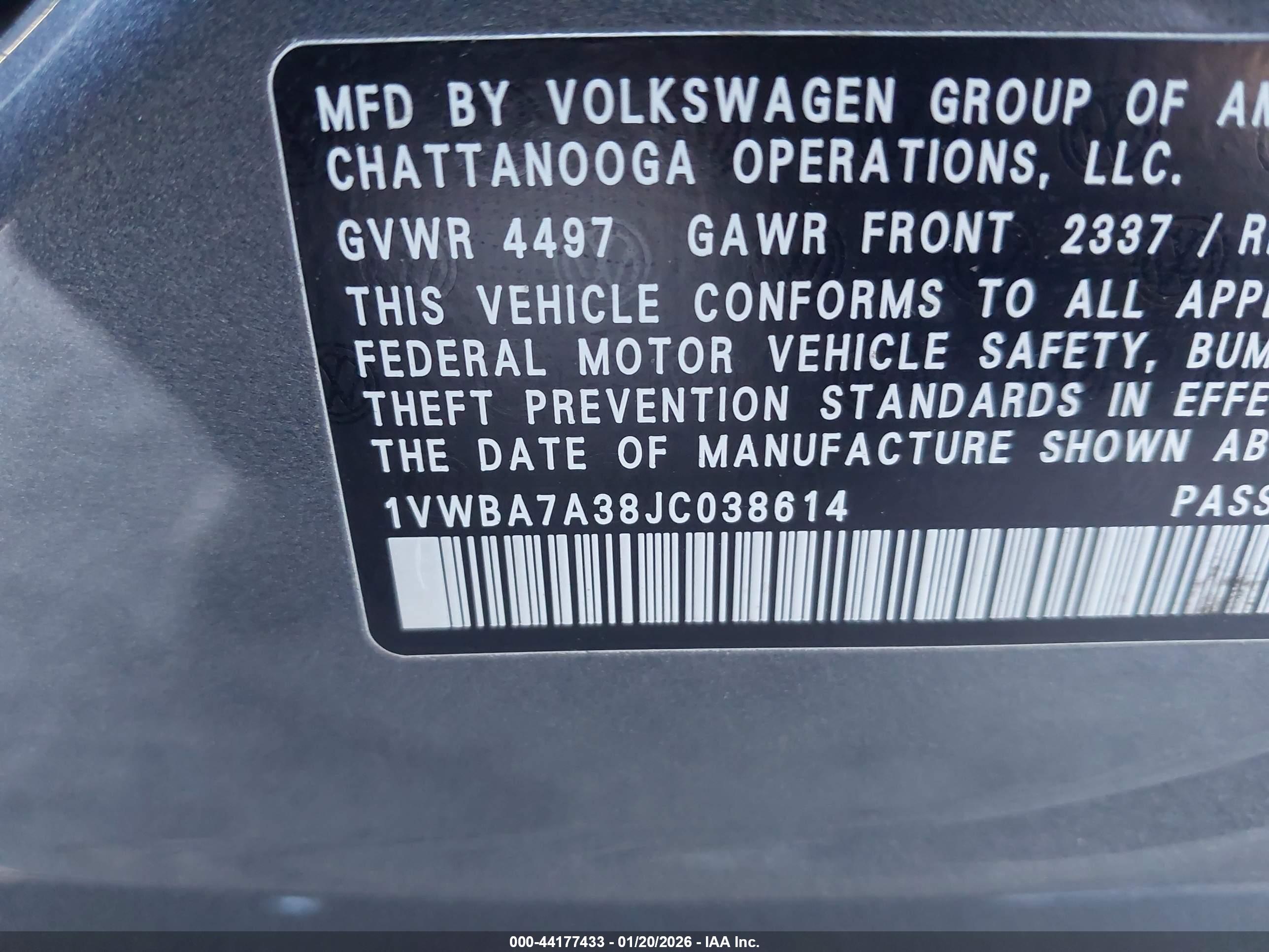 VOLKSWAGEN PASSAT image 9